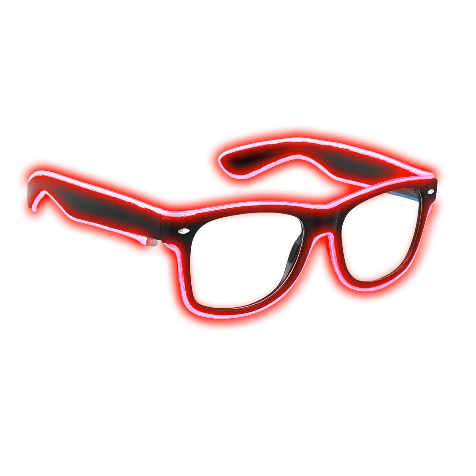 Light up EL Wire Neon Rave Glasses Glow LED Sunglasses Costumes For Party, EDM, Halloween, Wired with Battery Power