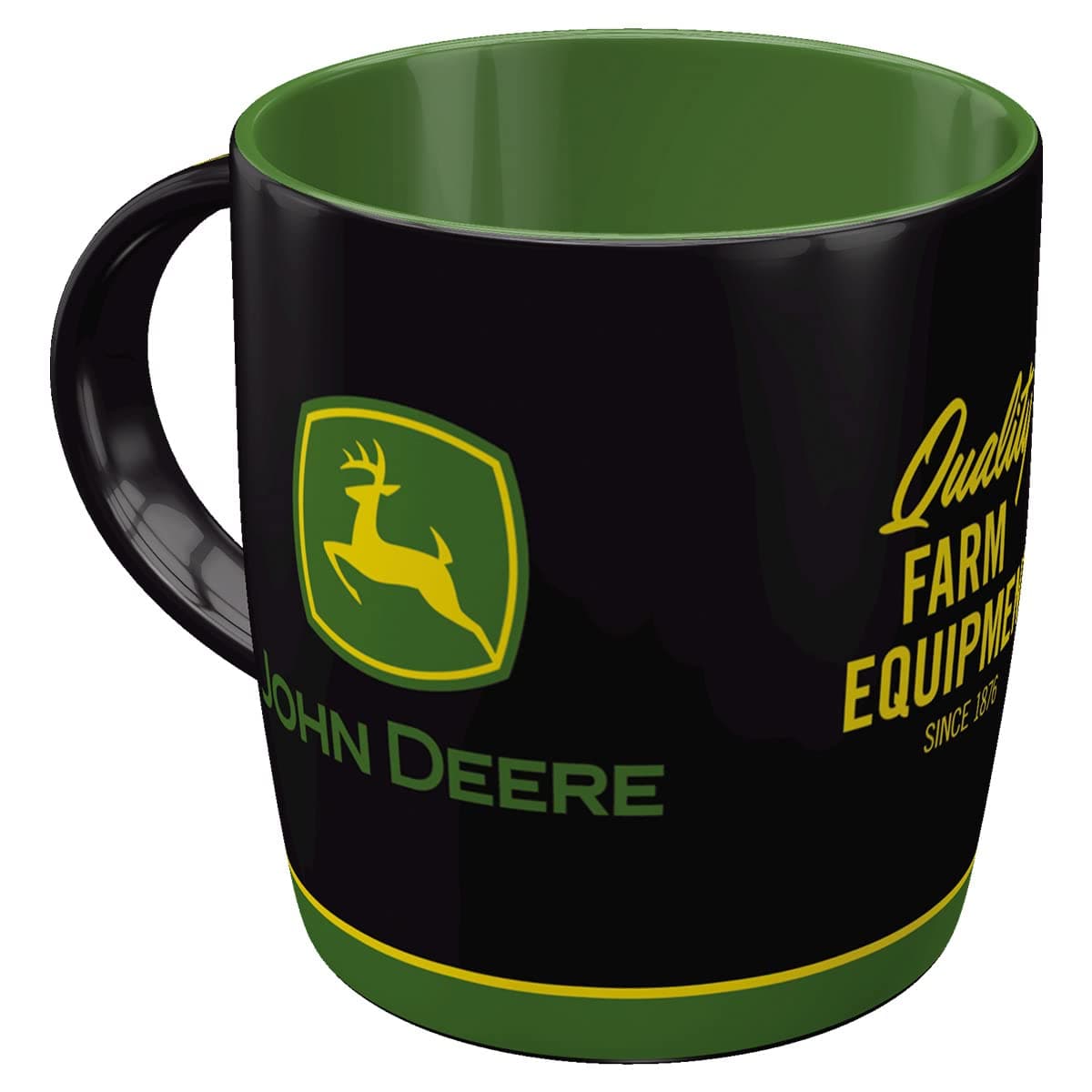 Nostalgic-Art Retro Coffee Mug 330ml John Deere - Logo Black - Gift Idea for Tractor Fans Ceramic Mug Vintage Design