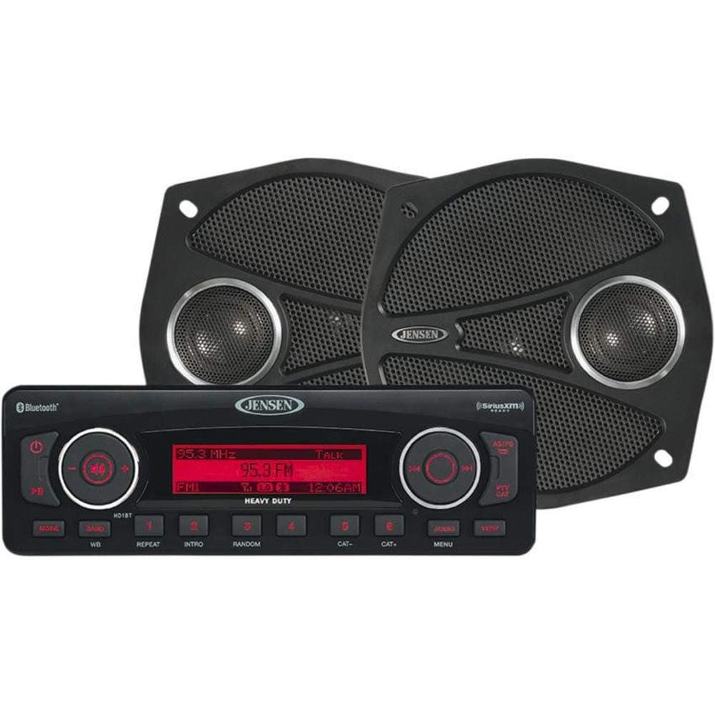 Jensen HD1BT650 Plug N' Play Replacement Stereo and Speakers for Harley-Davidson, 200 Watts