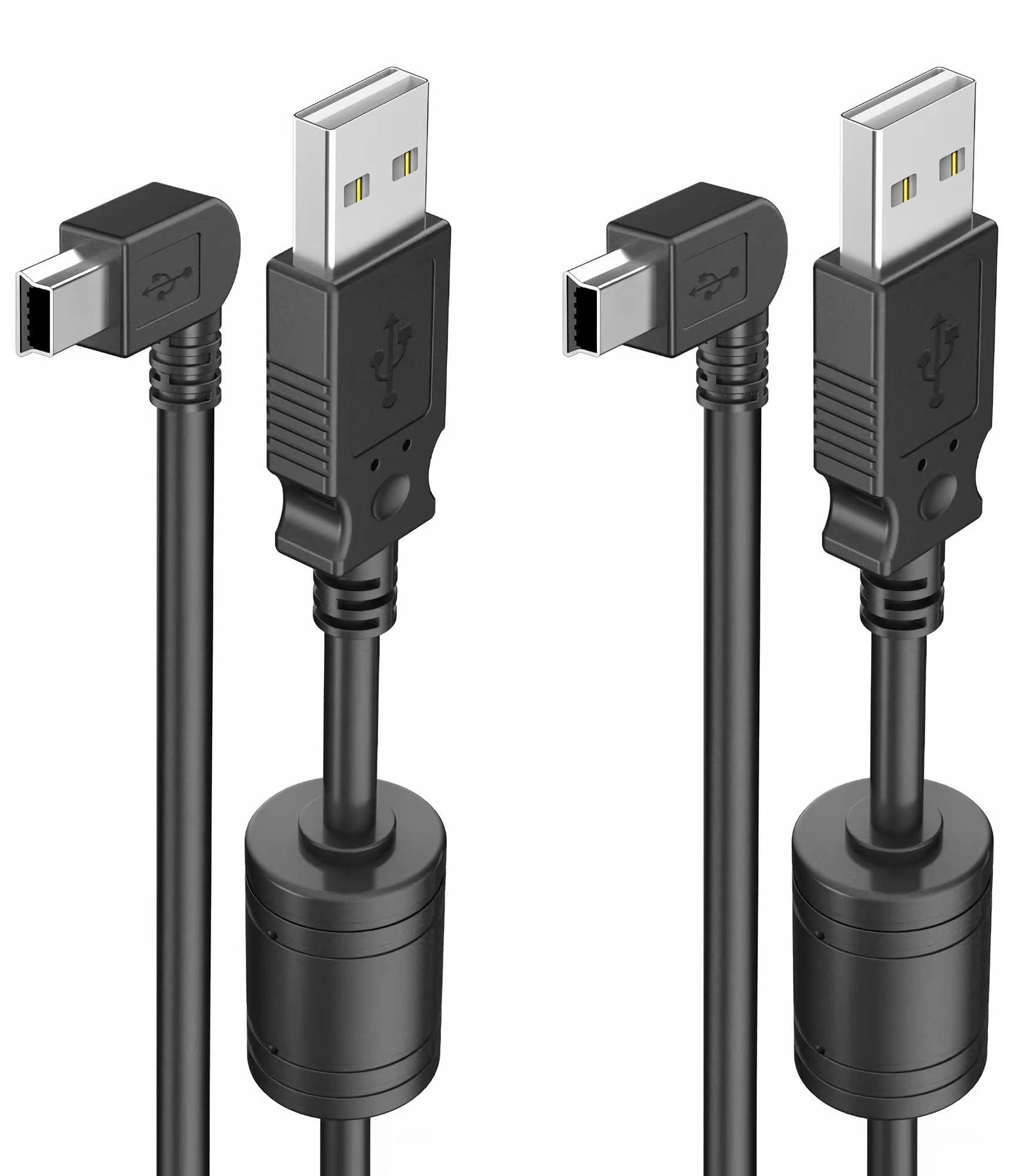 6.6Ft Charger Cable for Garmin, 90 Degree Universal Mini USB Power Cable for Car Navigator GPS, Zumo Xt Drivesmart 65 Dezl Tomtom