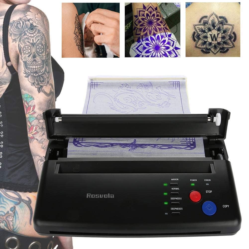 γπππ¬πππ« ππ«π¨π¦π¨ππ’π¨π§ ππ¨π§ππ‘γTattoo Transfer Stencil Machine, Thermal Tattoo Copier Printer for Temporary and Permanent Tattoos, with 10Pcs Tattoo Stencil Transfer Papers