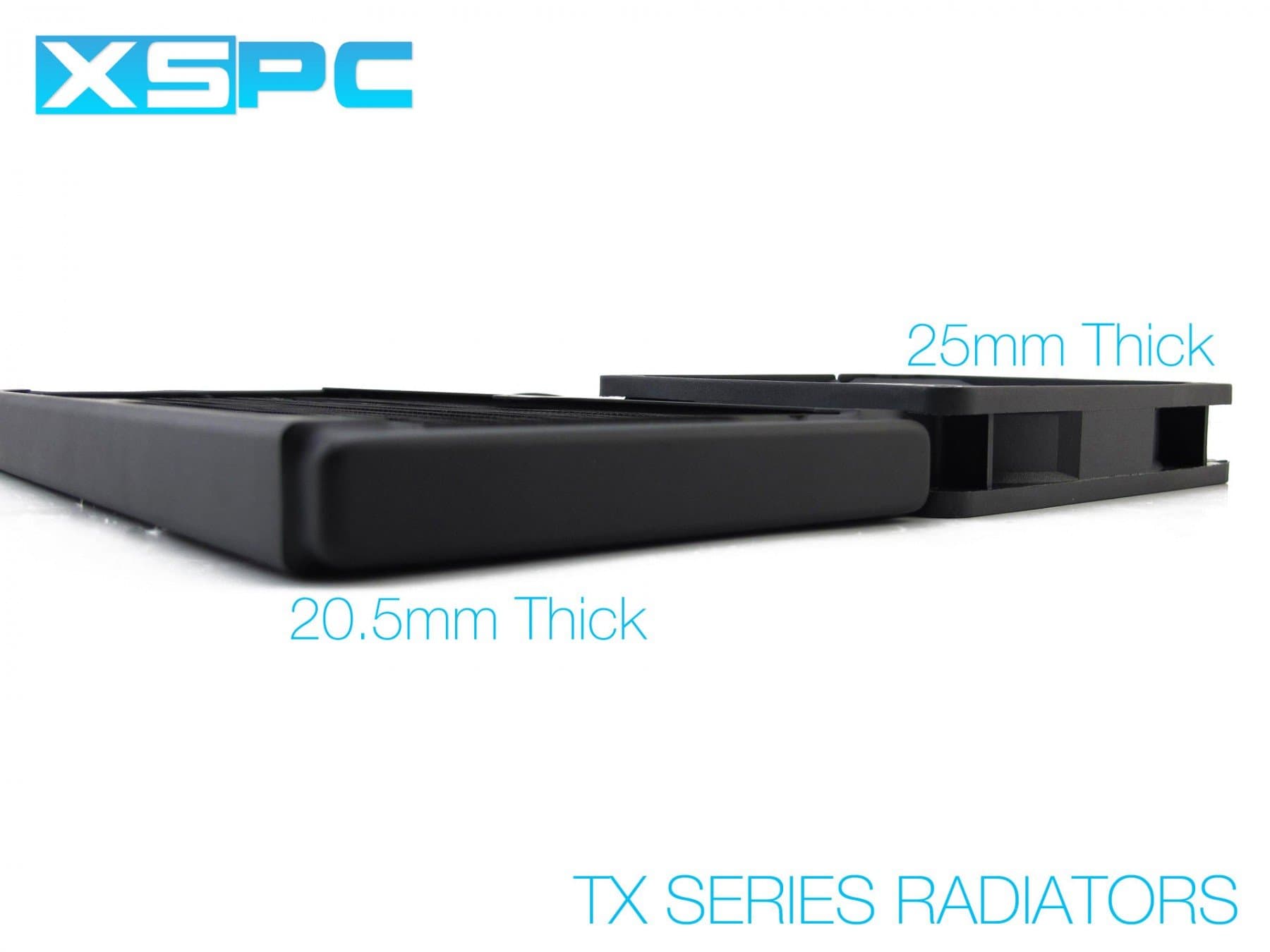 XSPC TX360 Ultra Thin Radiator, 120mm x 3, Triple Fan, Black
