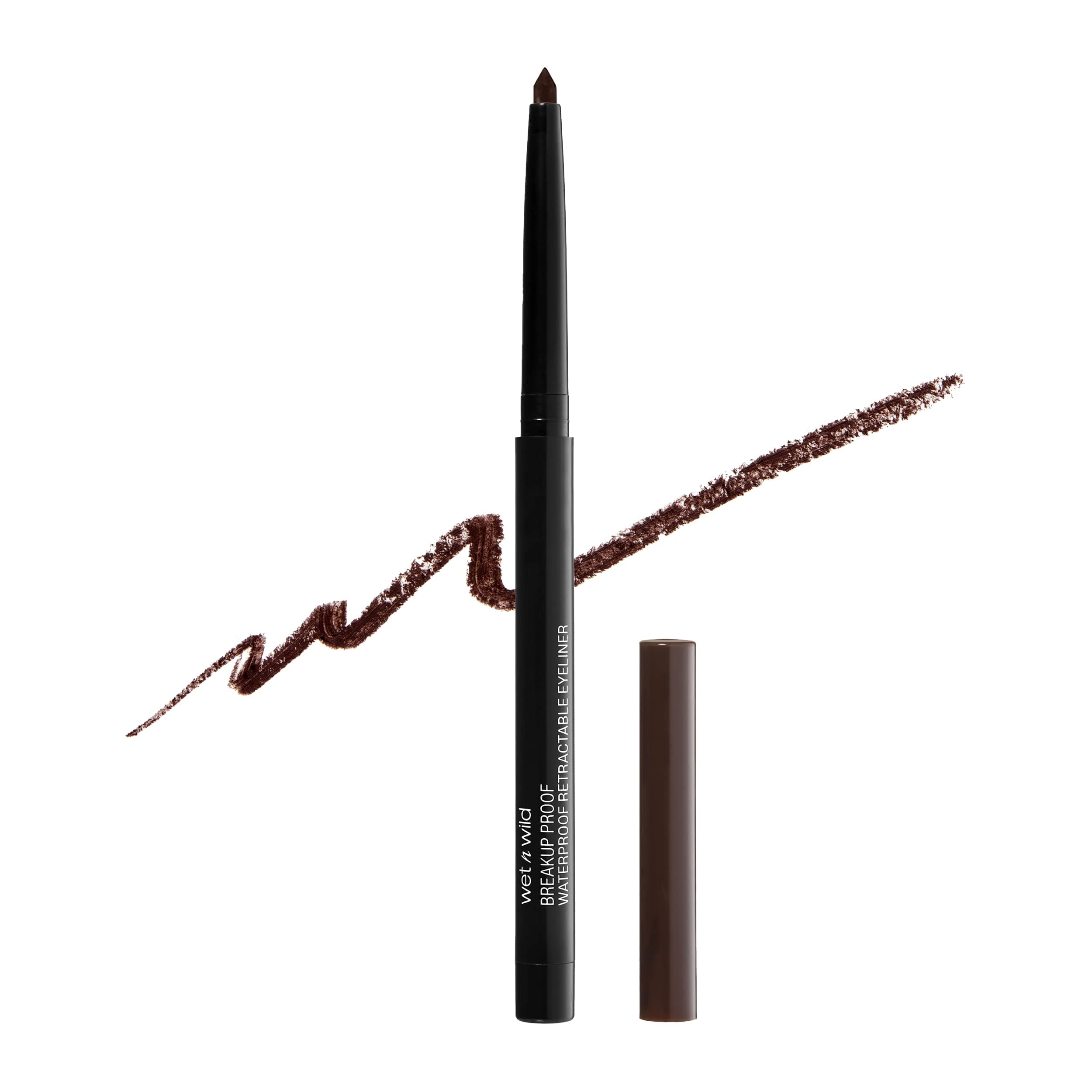 Mega Last Breakup Proof Waterproof Retractable Gel Eyeliner - Ultra Pigmented 16-Hour Long Wear, Smudge Proof Satin Finish Formula, Cruelty-Free & Vegan - Dark Brown