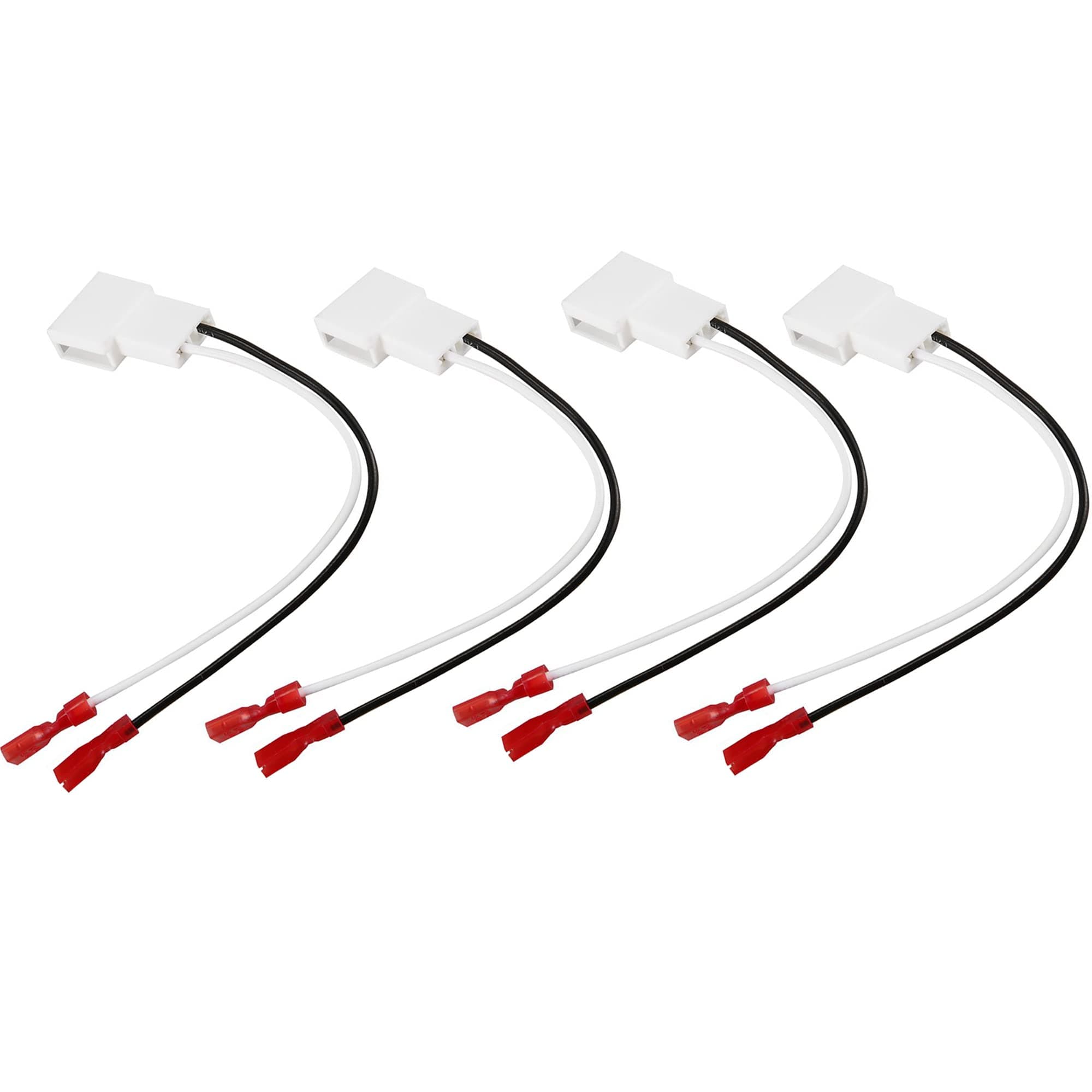 4 Pack 72-8104 Speaker Harness Adapter for Toyota, Compatible with Toyota Tacoma Tundra Camry Corolla 4Runner Scion Pontiac, White, Functional, Speaker Harness Adapter