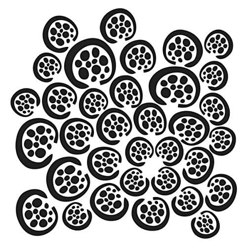 CRAFTERS WORKSHOP TCW6X6-285S Template, 6 by 6-Inch, Pomegranate