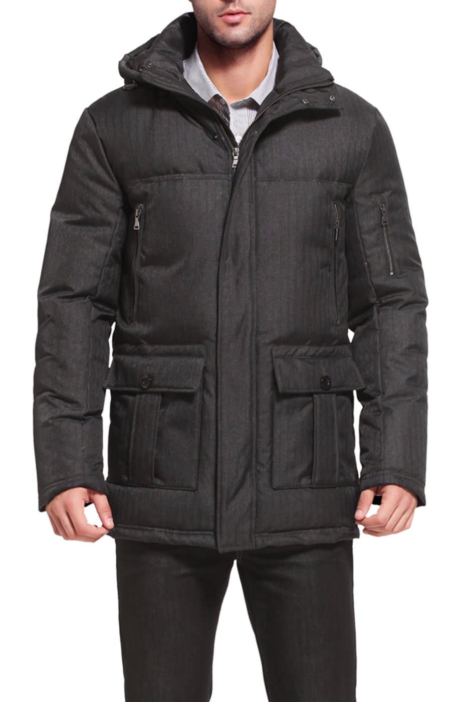 BGSD Men David Waterproof Hooded Down Parka Winter Coat