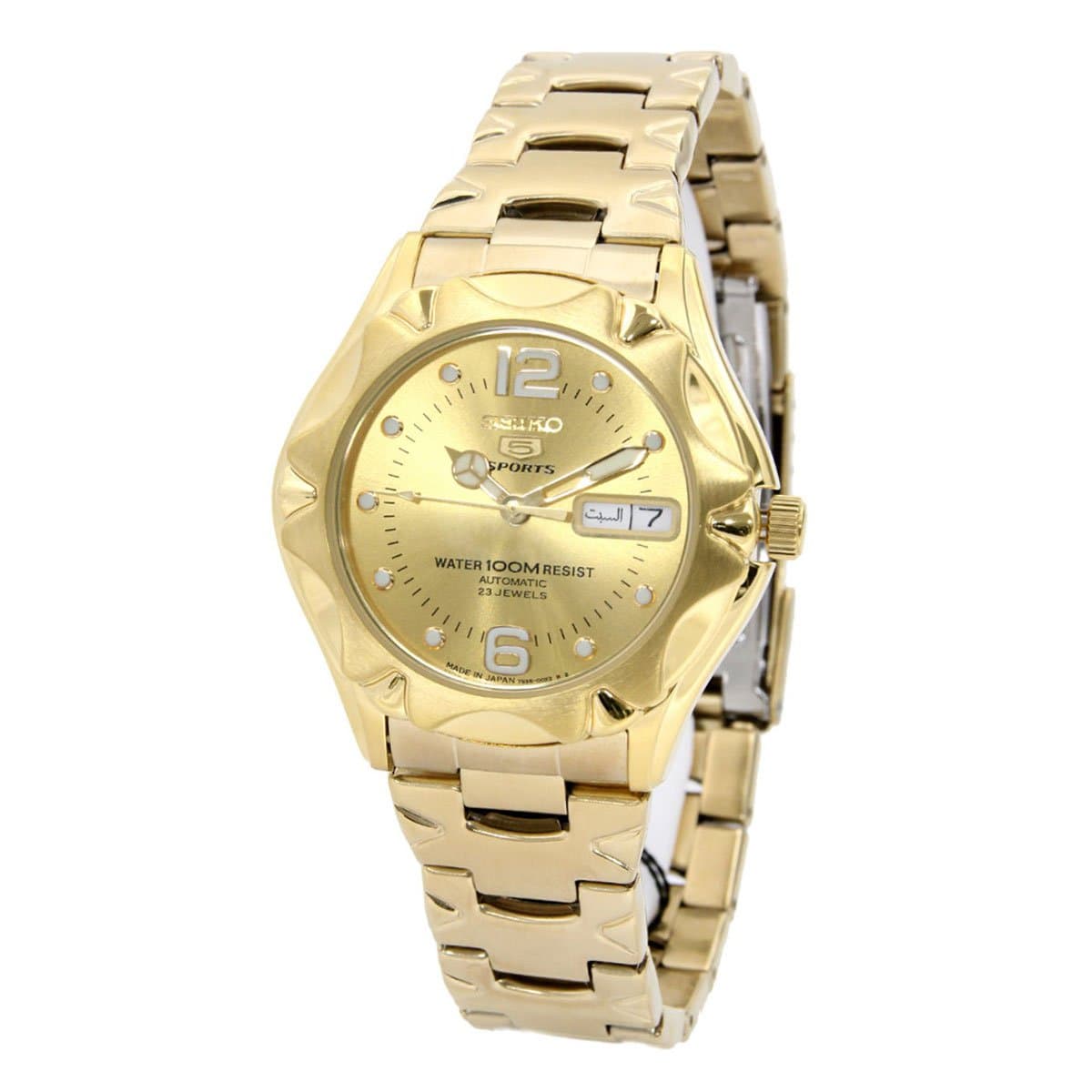 Men's Seiko 5 Automatic Watch With Analog Display And Stainless Steel Strap Snz460J1