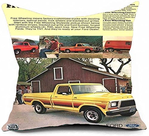 Custom Pure Cotton Ford F150 Art Pillowcases Cheap Throw Pillow Covers 18x18 (One Side)