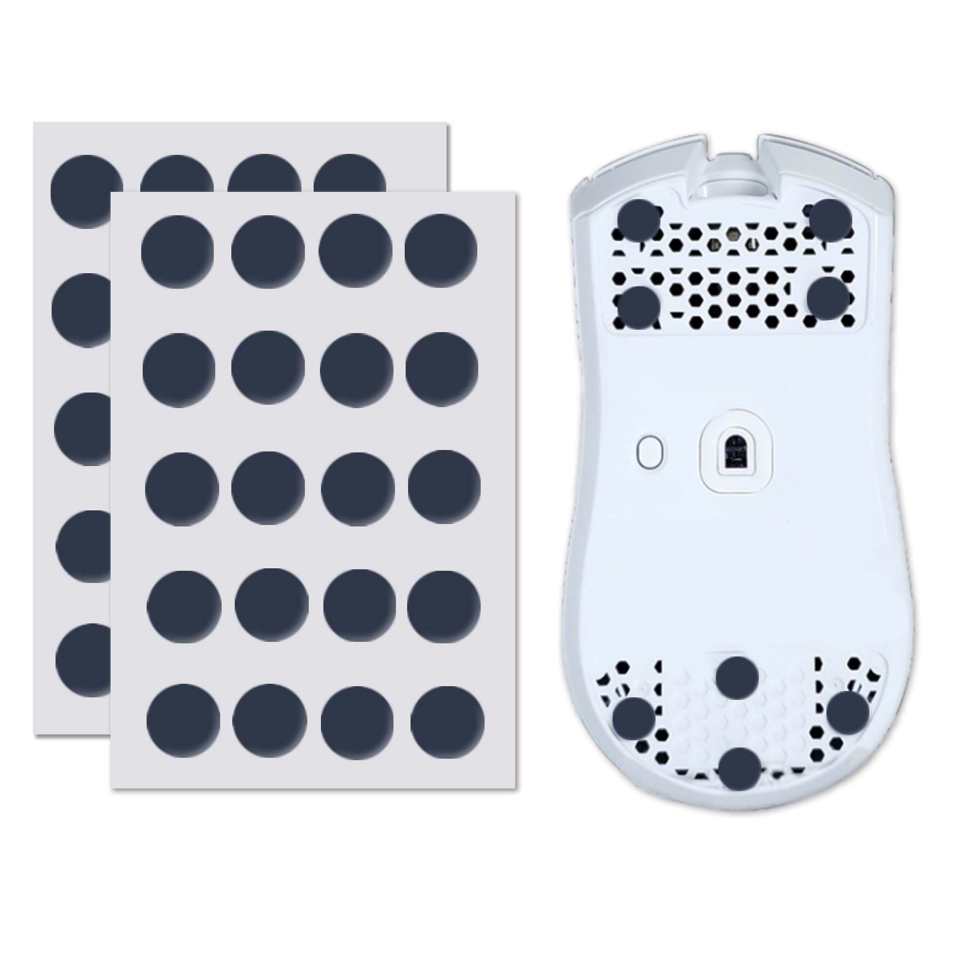 X-Raypad Obsidian Air/Pro Air Speed Mouse Skates, U-PE Universal Dot Mouse Skates Offers Excelent Wear Resistance, Speed & Control Abrasion Resistance Less Noise