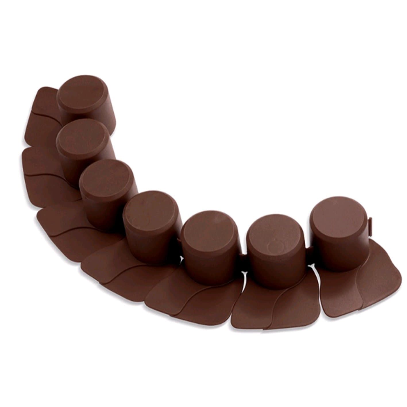 Palisade Lawn Flower Bed Edging, 4.05 m, 4 Colours brown