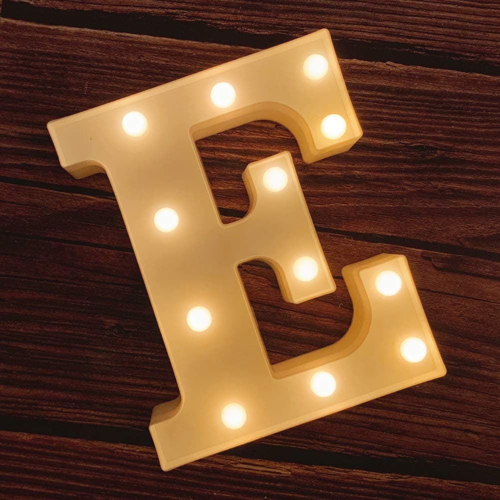 5W LED Marquee Letter Lights, Warm White, E Shape