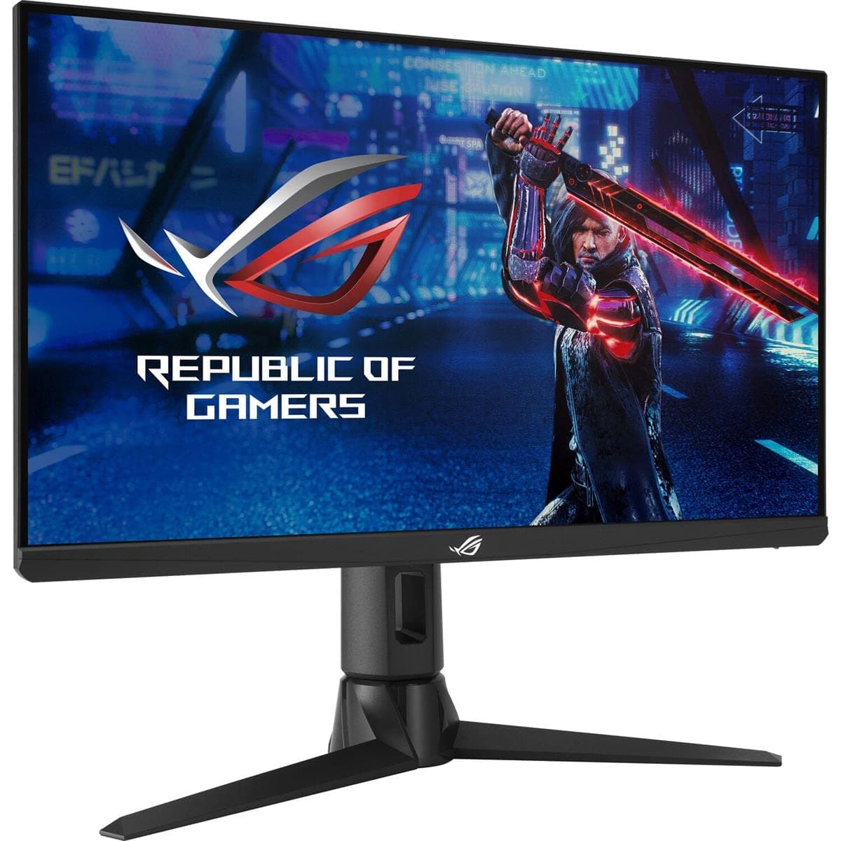 ASUS ROG Strix 24.5" 1080P Gaming Monitor (XG256Q) - Full HD, High Speed IPS, 180Hz, 1ms, G-Sync Compatible/FreeSync, DisplayPort, HDMI, DisplayHDR400, Black