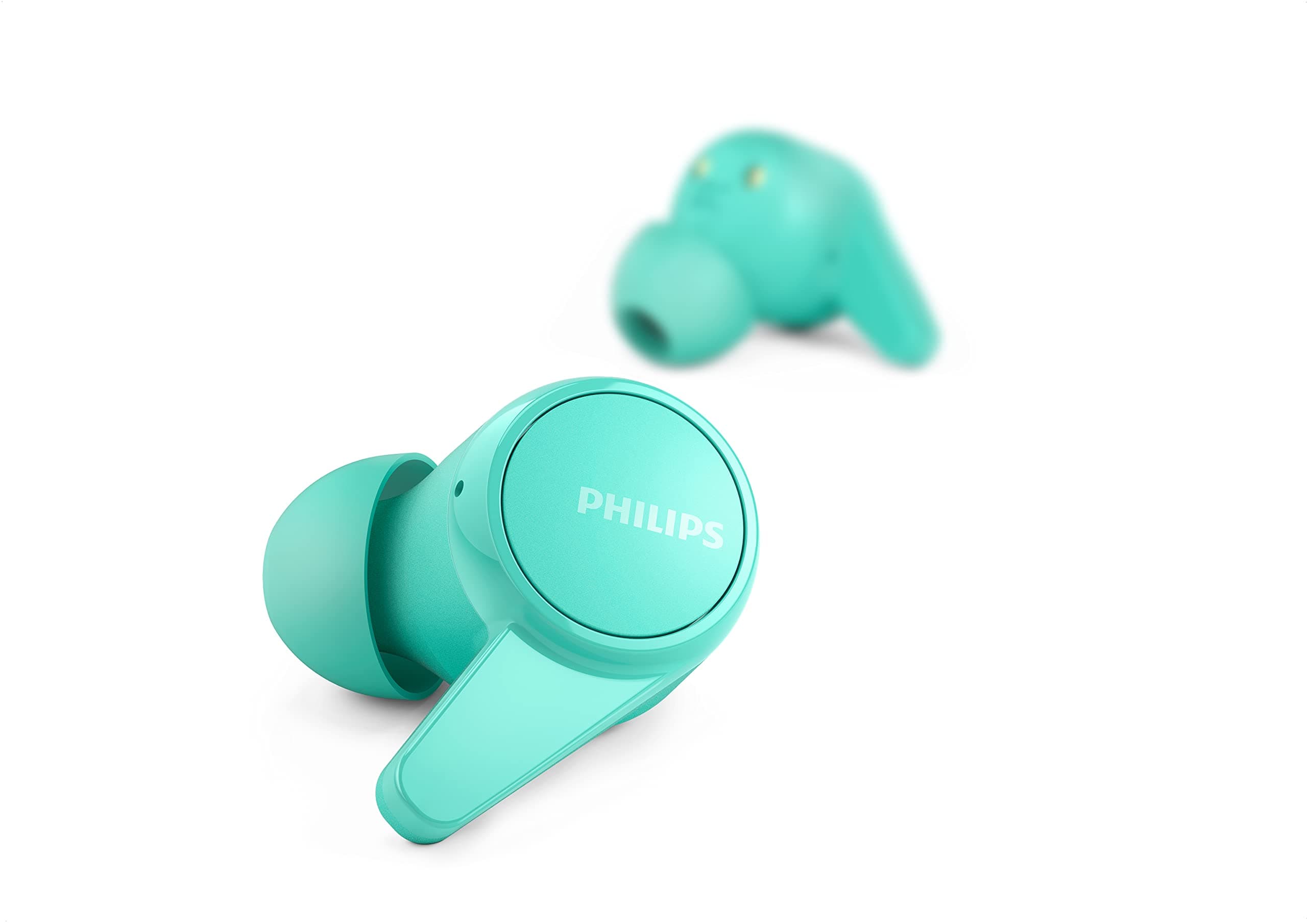 T1207 True Wireless Headphones with Up to 18 Hours Playtime and IPX4 Water Resistance, Teal