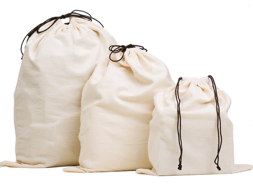 Drawstring handbag storage