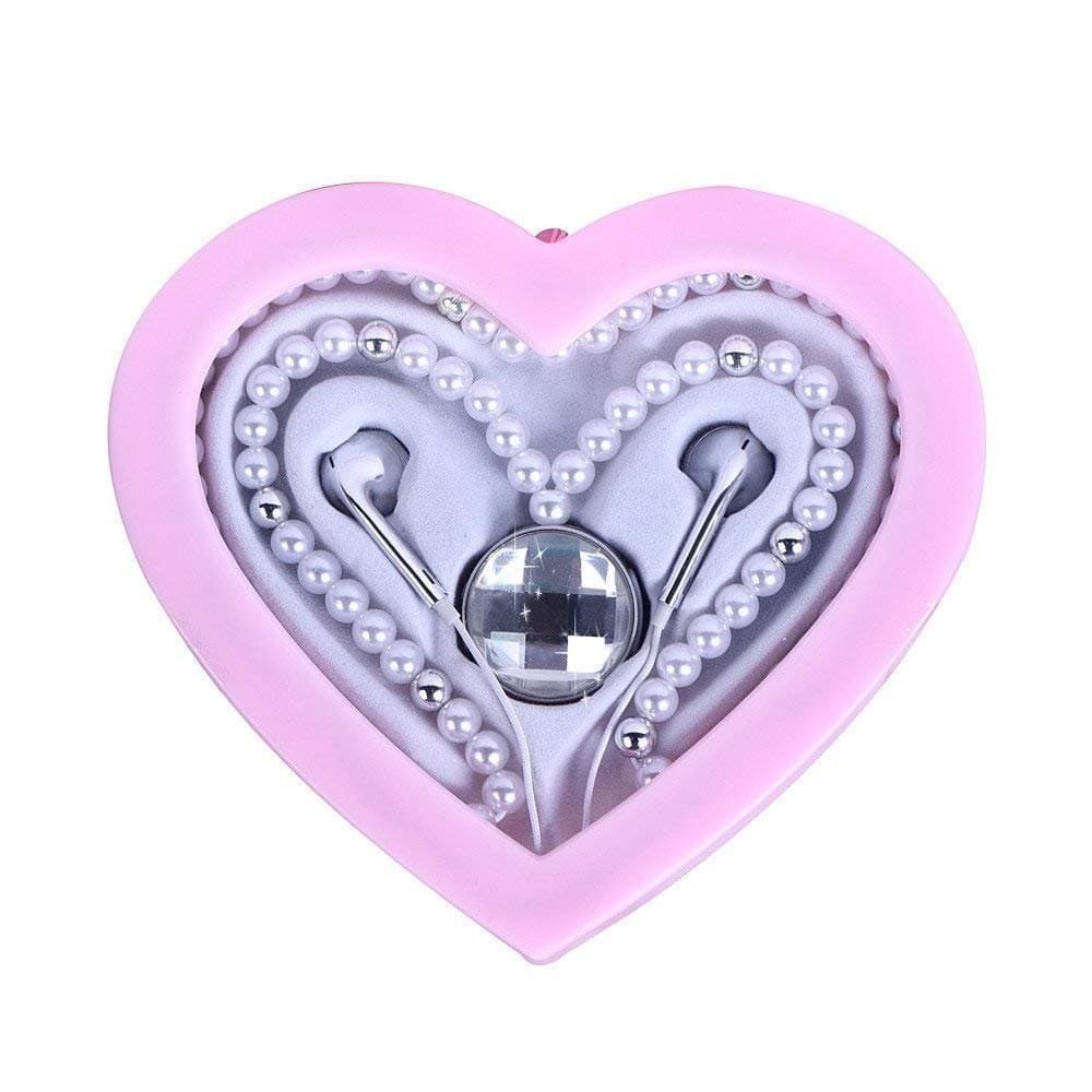 Electrocats Pearl Necklace Wireless Bluetooth headset with self-timer function Headphone for gift (White)