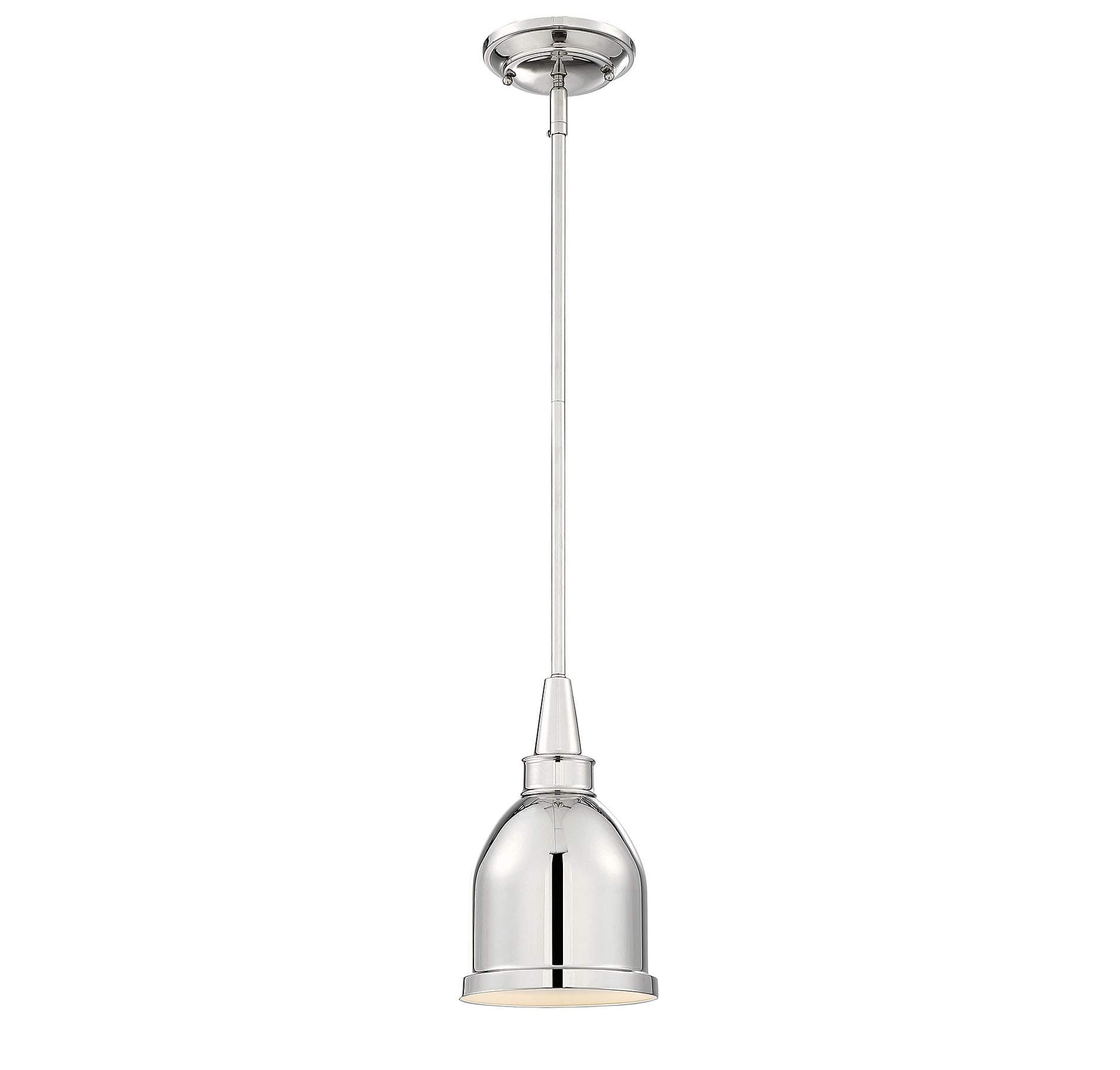Savoy House 7-4131-1-109, Vintage 1-Light Mini-Pendant, Polished Nickel