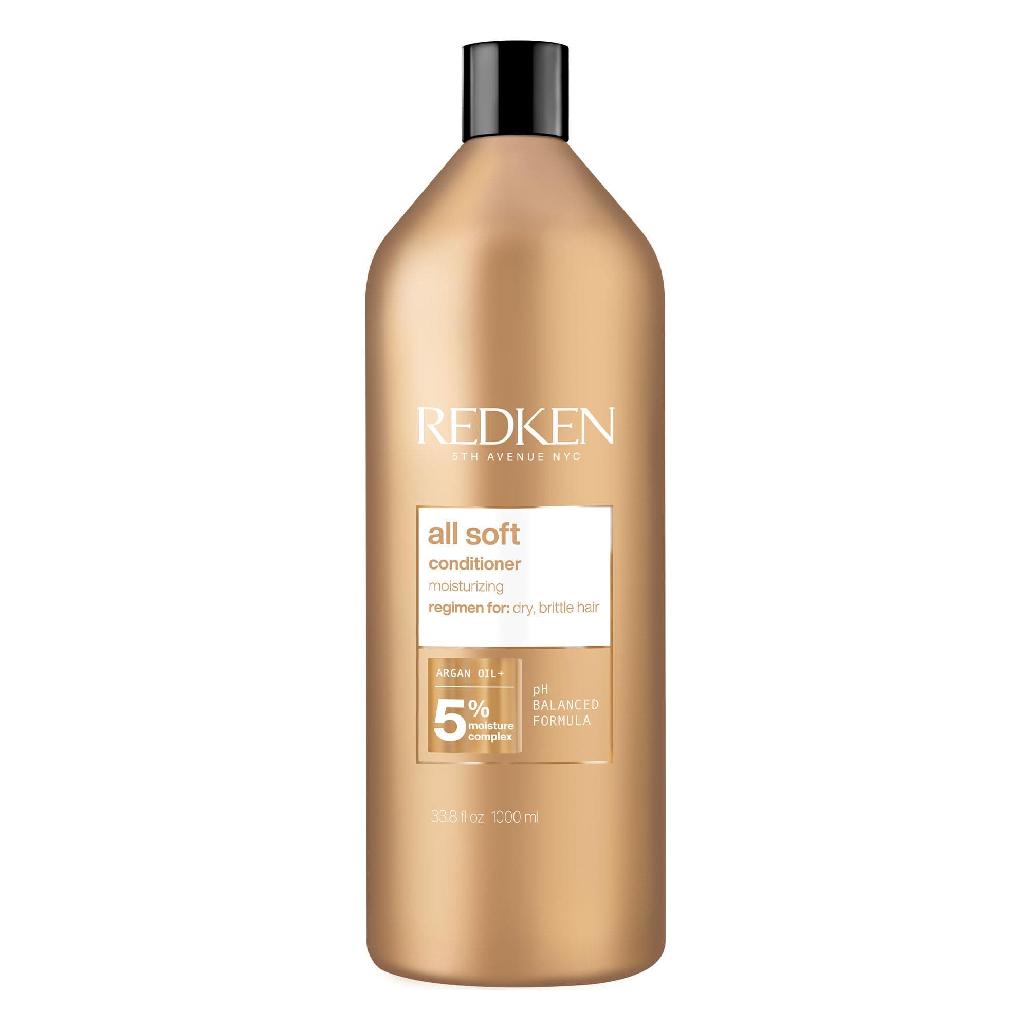Redken All Soft Conditioner, For Dry Brittle Hair, 33.8 ounces Bottle
