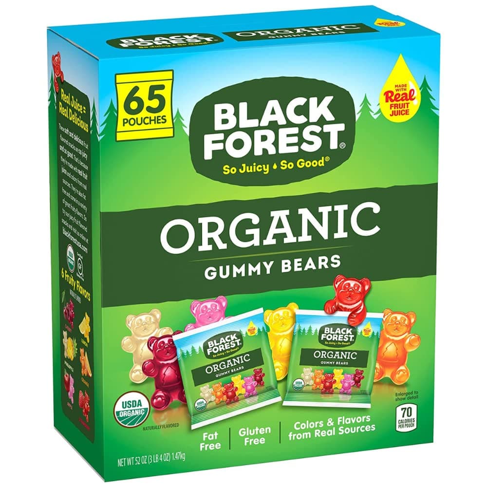 Black Forest Organic Gummy Bears, 65 Pk. Net Wt 50 Oz, 52 Oz