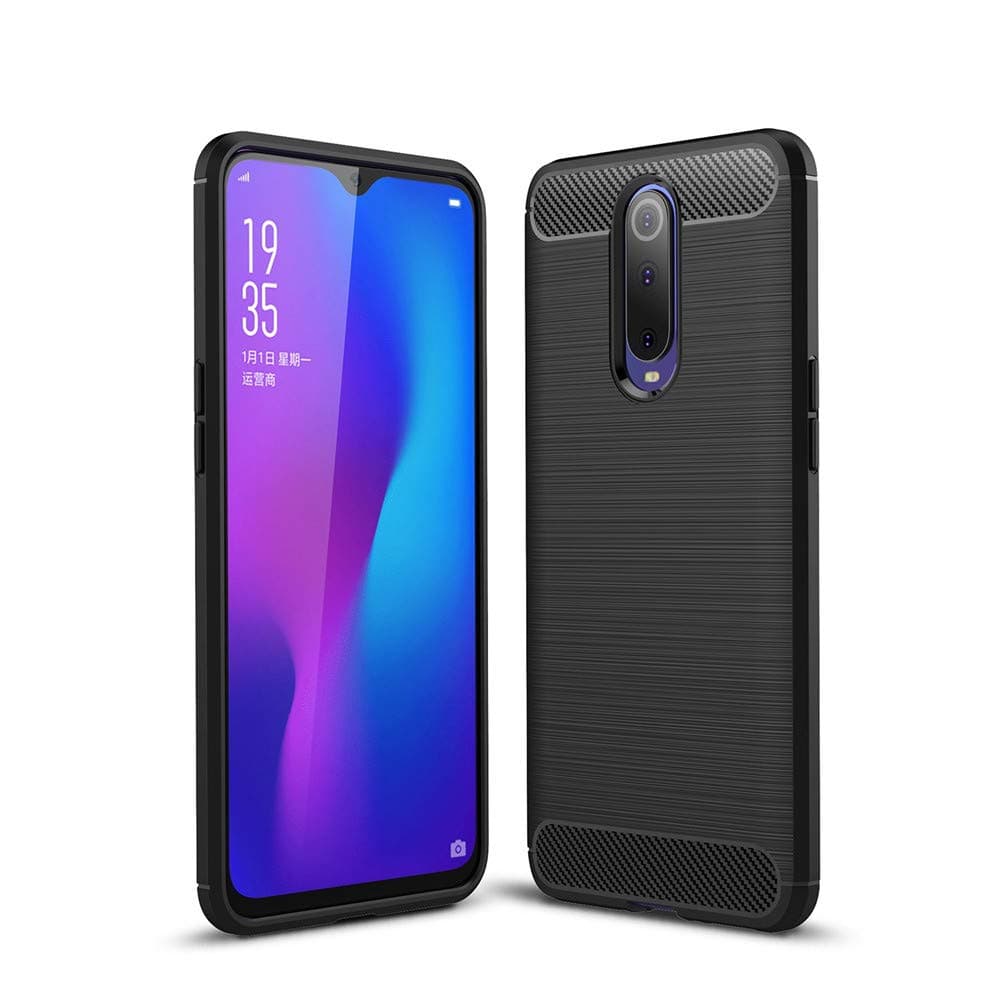 HERCN Oppo RX17 Pro 6.4" Case, Ultra Slim Soft TPU Silicon Rubber Case Protective Back Case Cover for Oppo RX17 Pro Smartphone (Black)