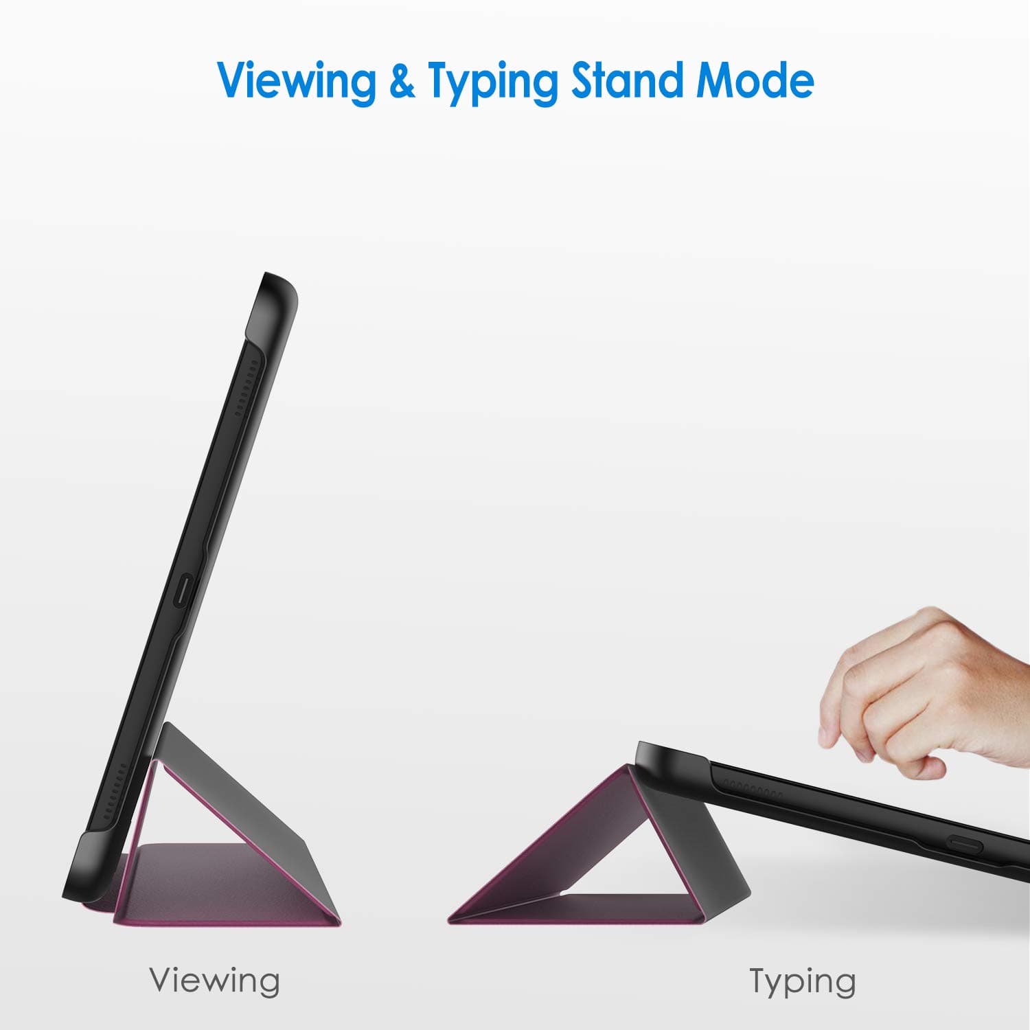 JETech Case for Samsung Galaxy Tab A 10.1 2019 (SM-T510/T515), Slim Stand Hard Back Shell Cover with Auto Wake/Sleep (Purple)