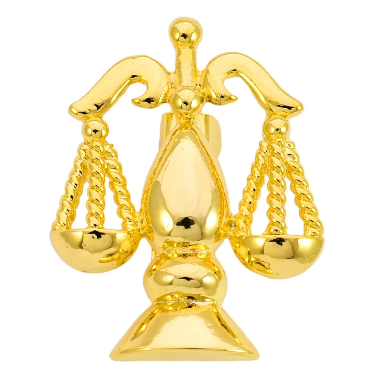 Ammvi Creations Gold Plated Scales of Justice Lawyer's Brooch Lapel Pin for Men