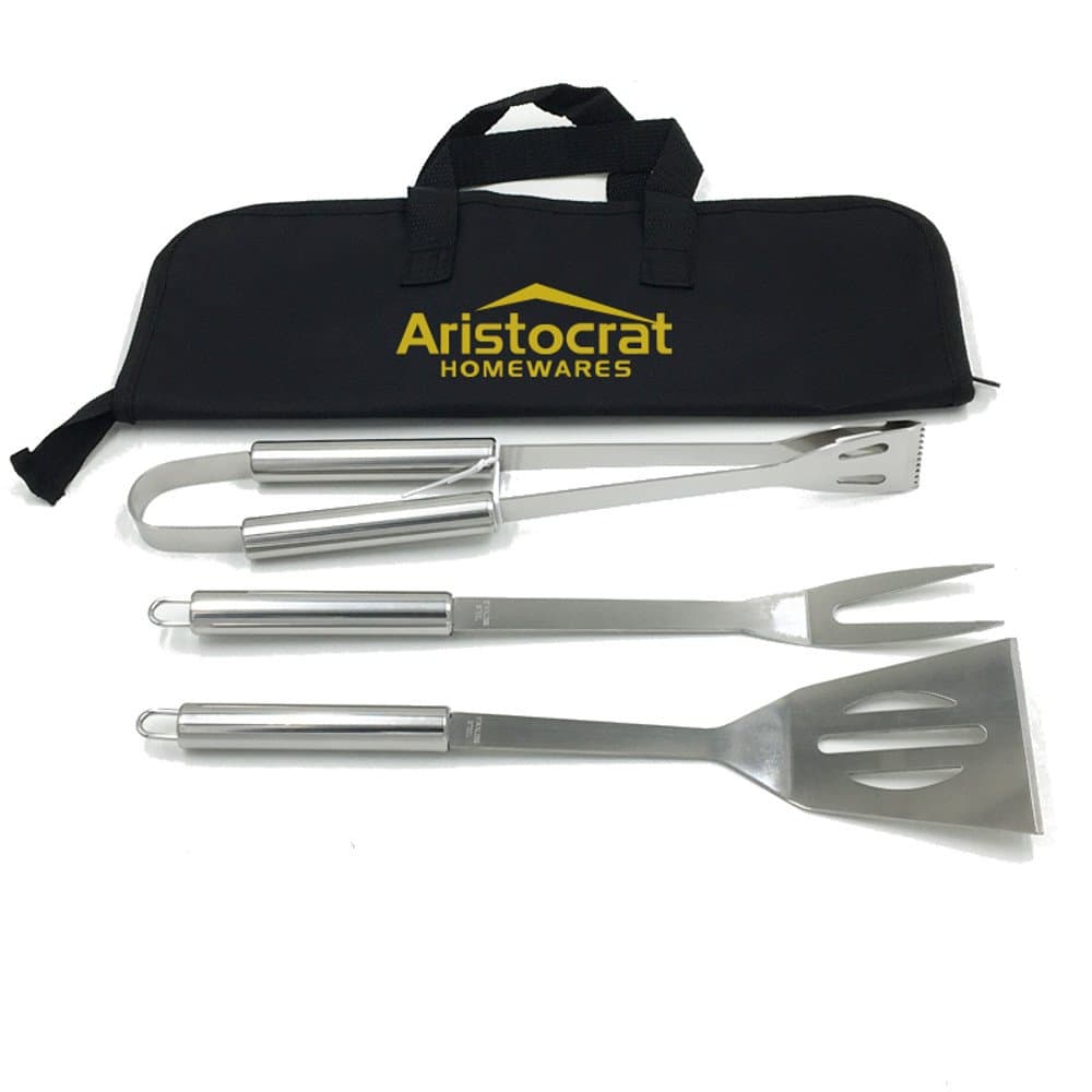 Heavy Duty Stainless Steel Grilling Tool Set 3 Piece