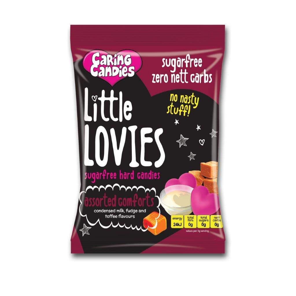 Caring Candies Little Lovies Sugar Free Hard Candies Assorted Comforts 100g