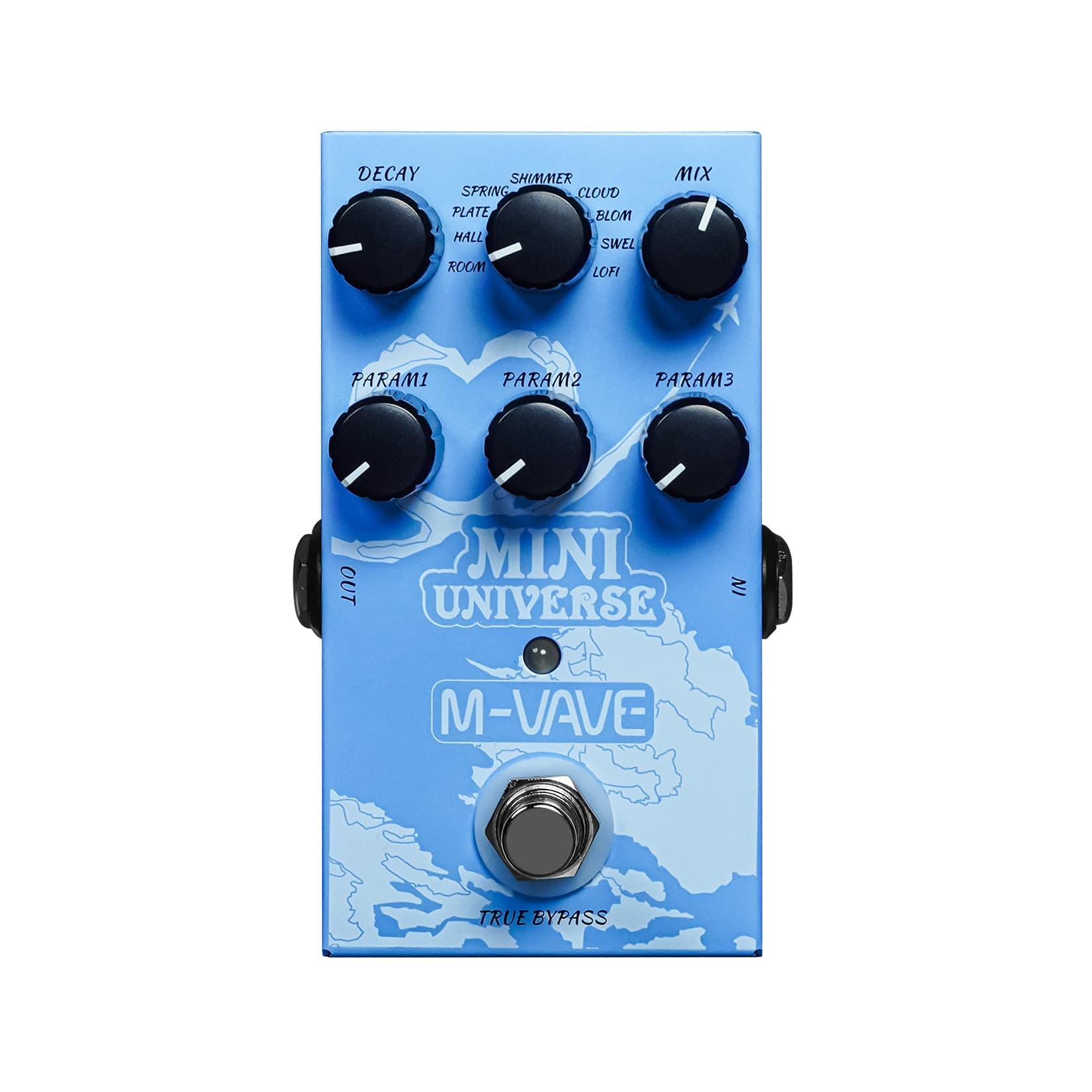 Guitar Pedal Reverb Innovation Unique Sound 9 Effects Reverb Universe Pure Digital Pedals