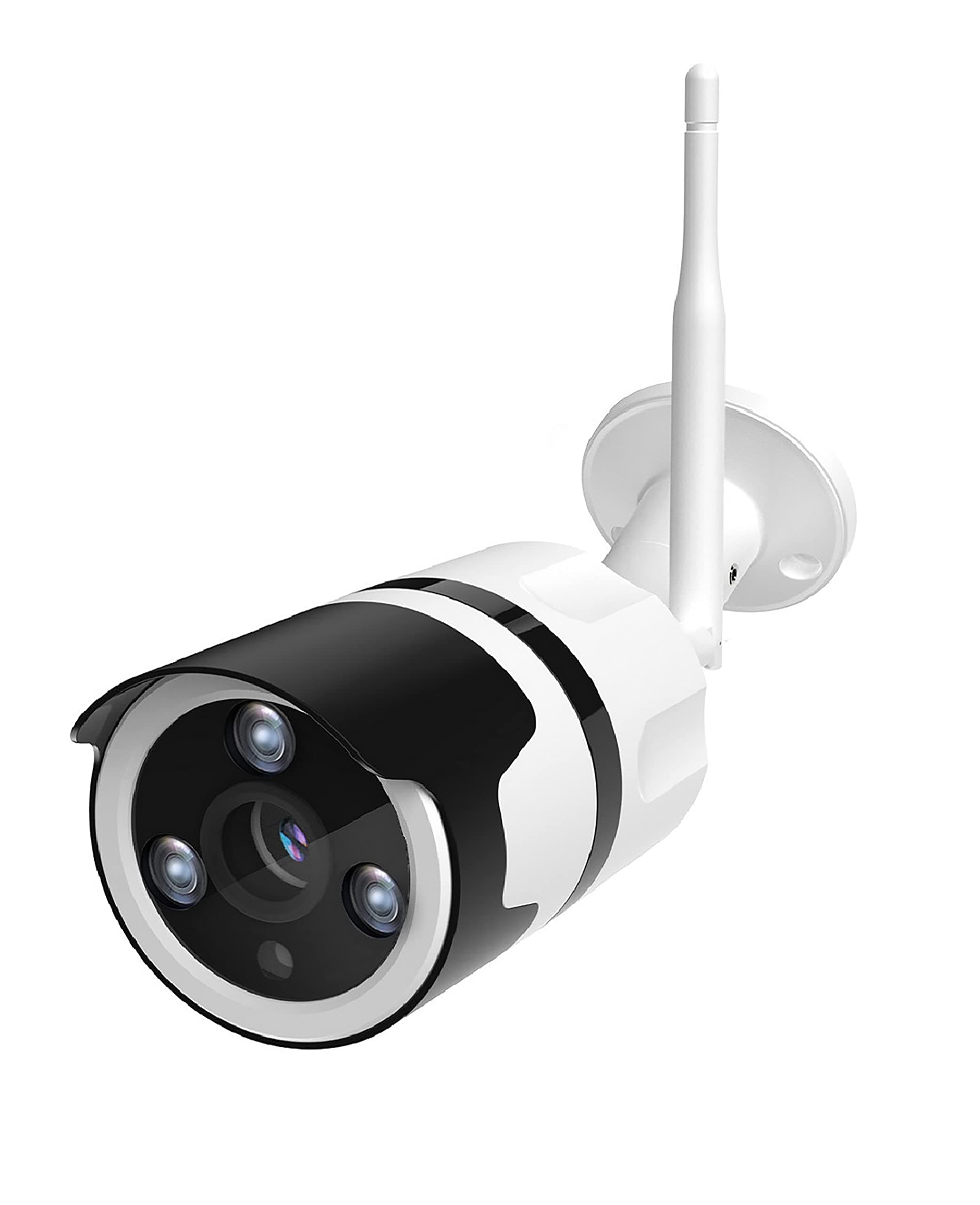 Netvue Outdoor Security Camera 1080P Waterproof Wireless WiFi Bullet Camera IR Night Vision Survinence System Compatible with Alexa, Two Way Audio, AI. Human Detection, Support up to 128G SD Card