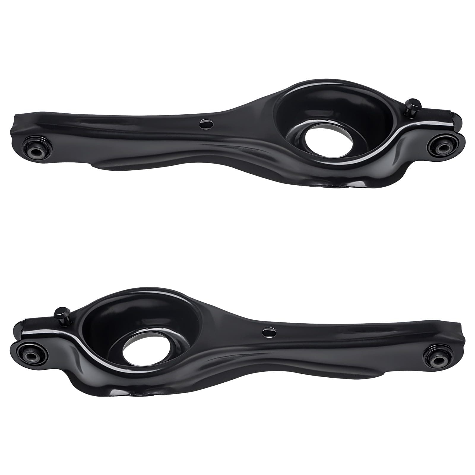 TUCAREST 2Pcs K641244 (Pair) Left Right Rear Lower Rearward Control Arm Assembly Compatible With 2000 01 02 03 04 05 06 07 08 09 10 2011 Fo-rd Focus Driver Passenger Side Suspension