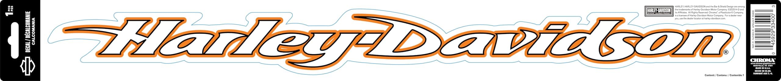 Harley-Davidson Script Windshield Decal