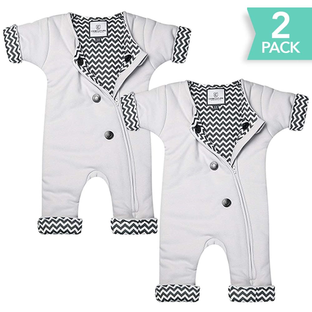 Sleepsuit 2 Pack - Transitions Your Baby from Swaddling - Adjustable Ventilation - 3-7 Months - Wearable Blanket