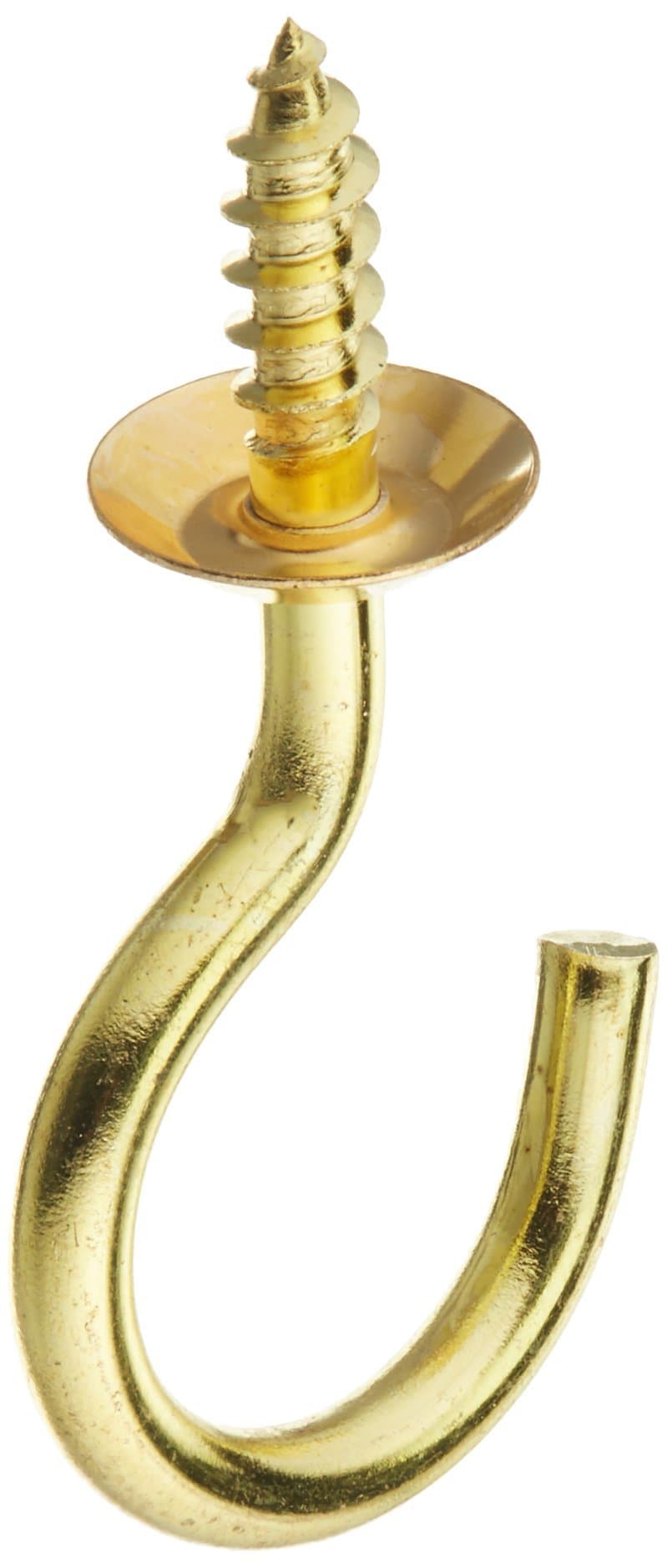 Stanley Hardware S759-060 CD8481 Cup Hooks in Bright Brass, 2 pack