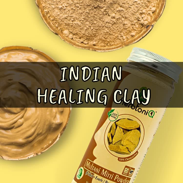 HerbtoniQ 100% Natural Sandalwood Powder 150g Kaolin Clay Powder 200g Multani Mitti Powder 150g For Fairness Acne Pimples & Spots Face Pack (500g, Pack Of 3)