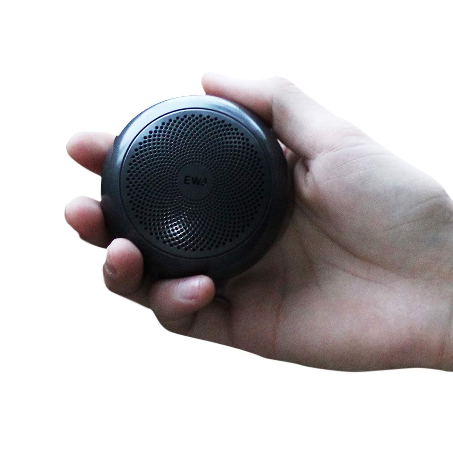 EWA Travel Case Packed, A110mini Metal Portable Speaker, Wireless Mini Bluetooth Speaker with Enhanced Stereo Bass, 8-Hour Playtime, Support TWS & micro SD Card, Delicate Round Shape Design (Black)