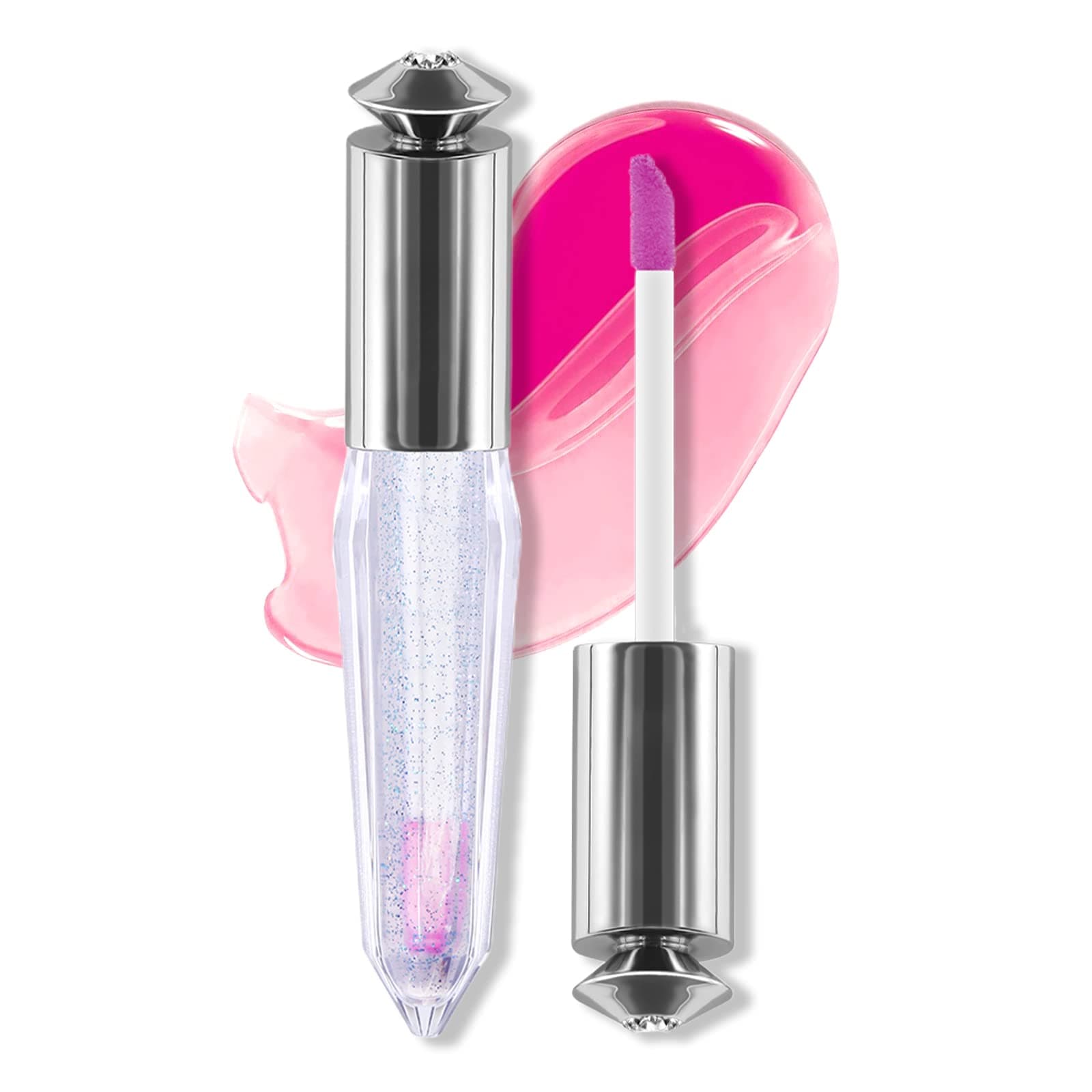 Erinde Clear Color Changing Blush Oil, Moisturizing Blusher for Cheeks and Lips Balm, Multi-Use Cream Liquid Blush Lip Gloss, Blendable Formula, Vegan & Cruelty-Free