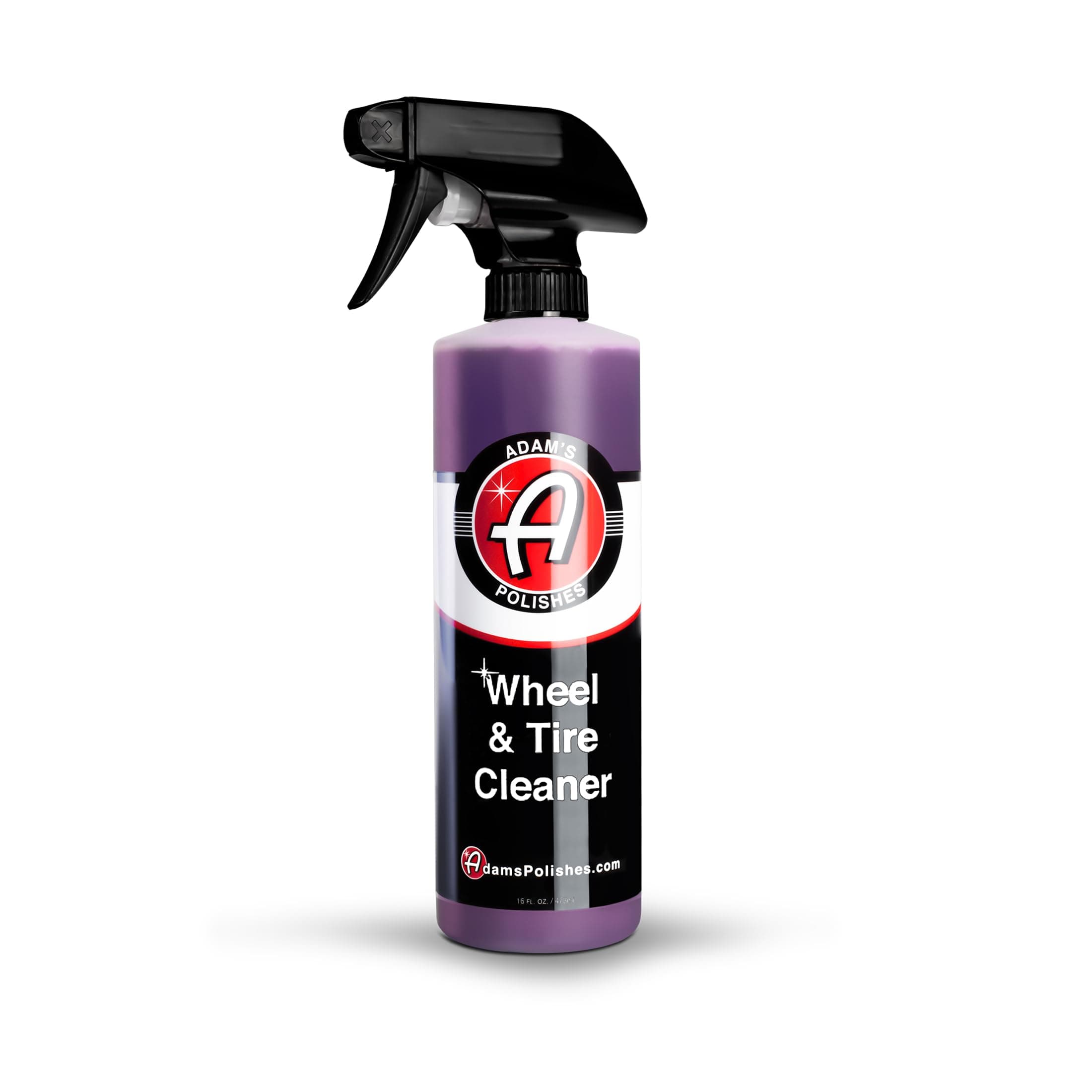Adam’s Wheel & Tire Cleaner 16 fl. oz - Professional All in One Tire & Wheel Cleaner Use W/Wheel Brush & Tire Brush | Car Wash Wheel Cleaning Spray for Car Detailing | Safe On Most Rim Finishes