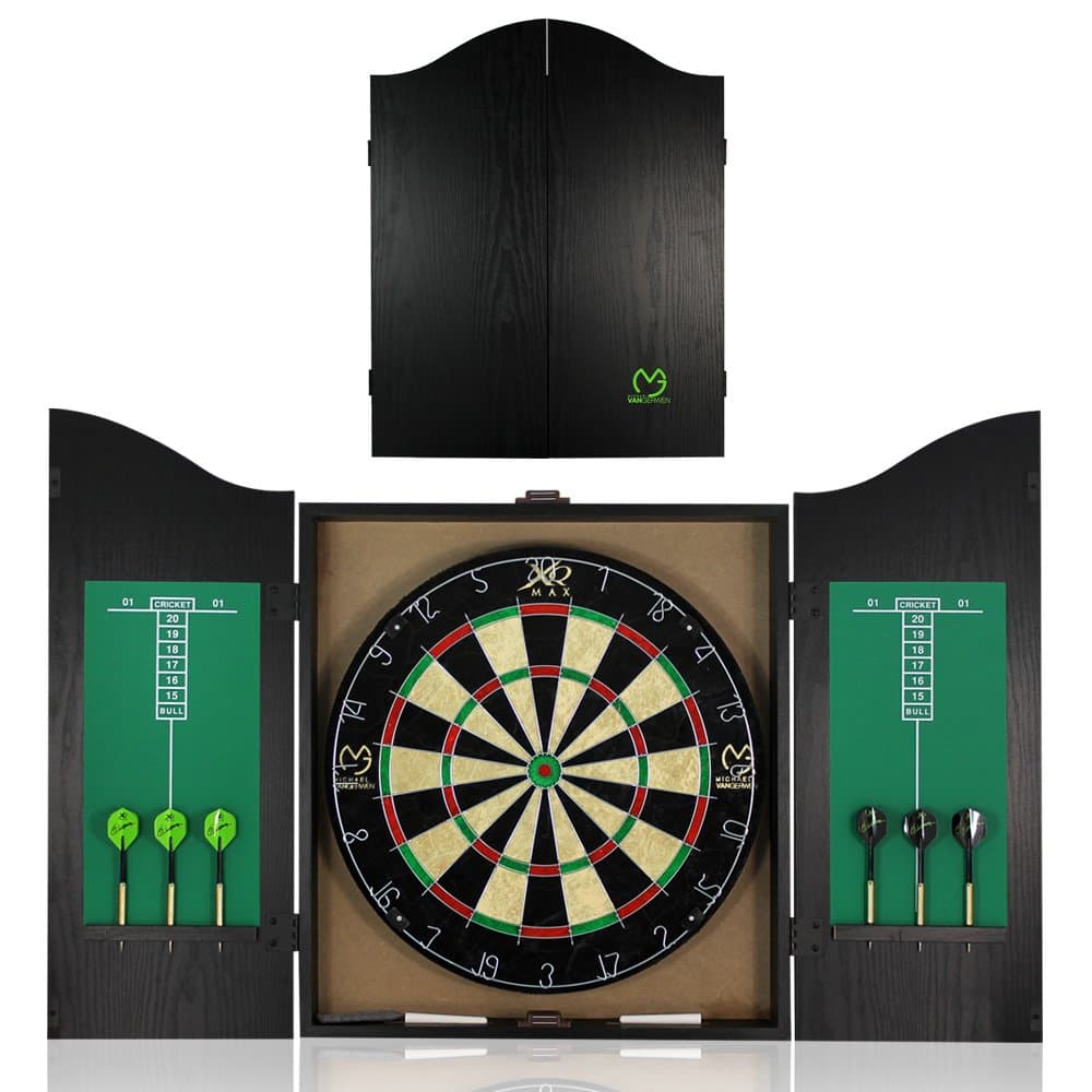 Michael Van Gerwen Dartboard in Cabinet