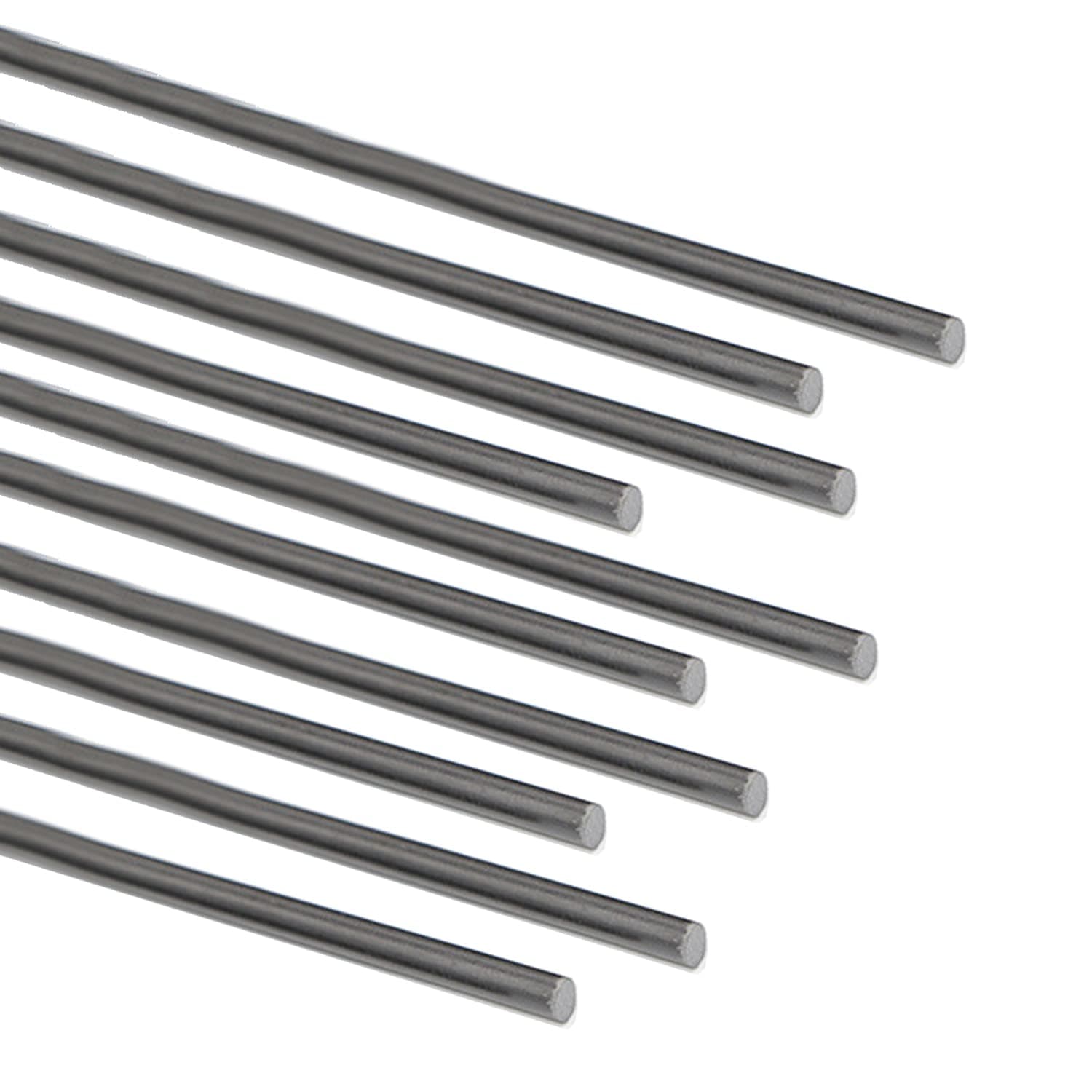 Fielect 1mm Carbon Fiber Rod for RC Airplane Matte Pole Length 400mm 15.7 inch 10pcs