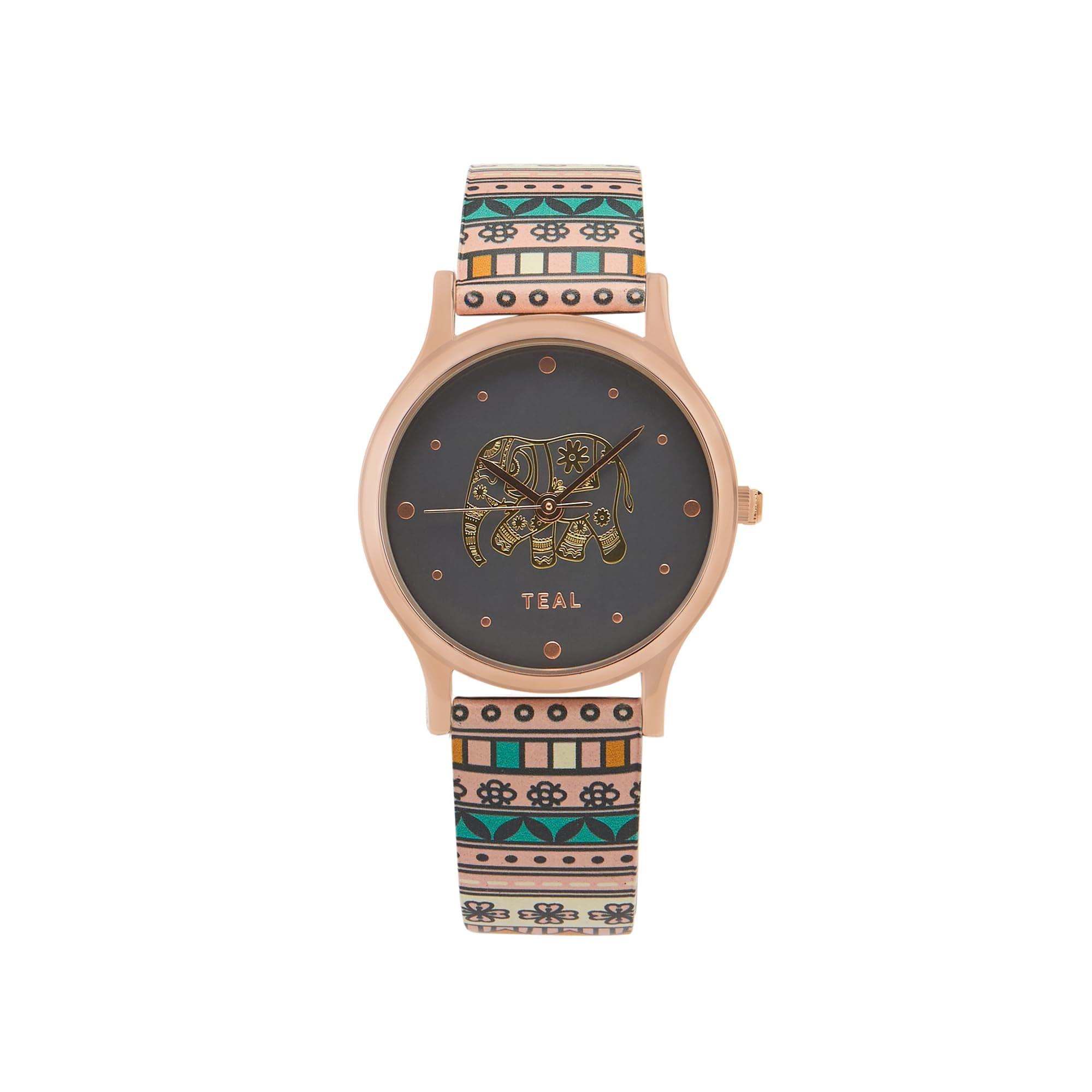 Round Dial Analog Watch for Women|Jungle Flowers Collection| Printed Vegan Leather Strap|Gifts for Women/Girls/Ladies |Stylish Fashion Watch for Casual/Work