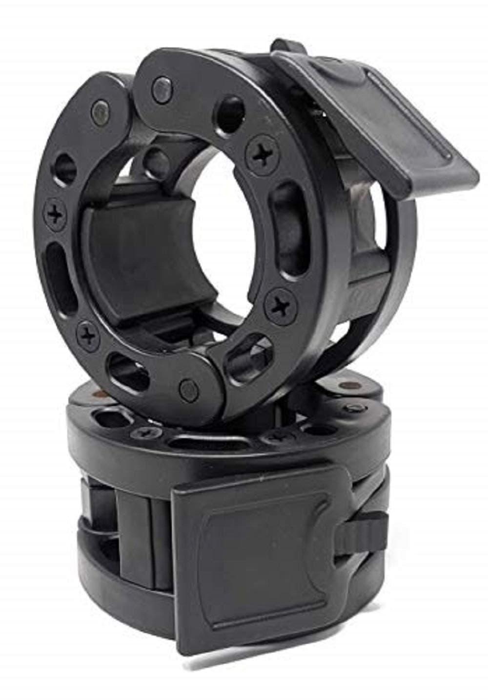 Olympic Barbell Clamps Collars Quick Release Pair of Locking Weight Clips Fit 2 Inch Barbell for Weightlifting
