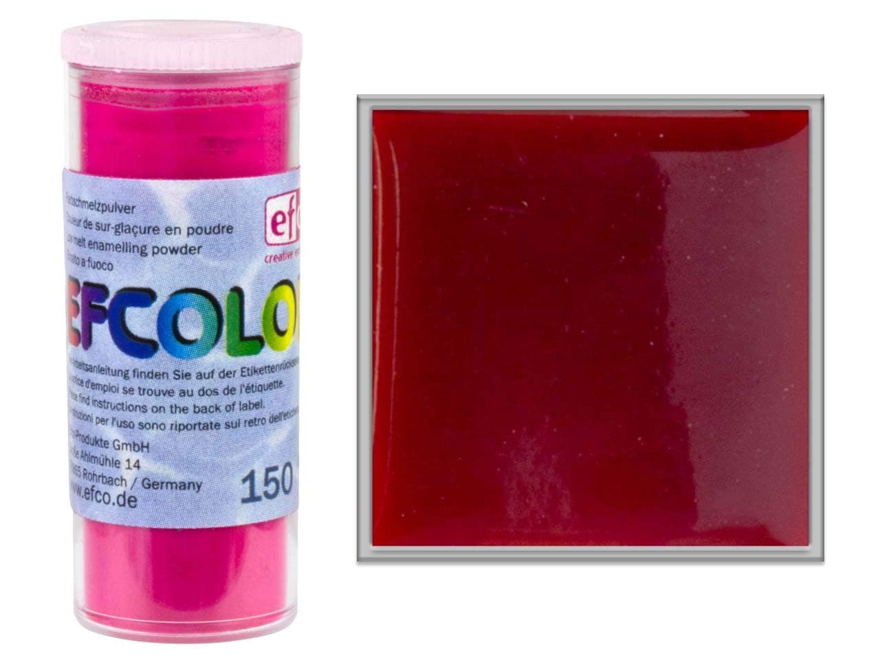 Efcolor 10 ml red transparent, Resin, 5 x 3 x 3 cm