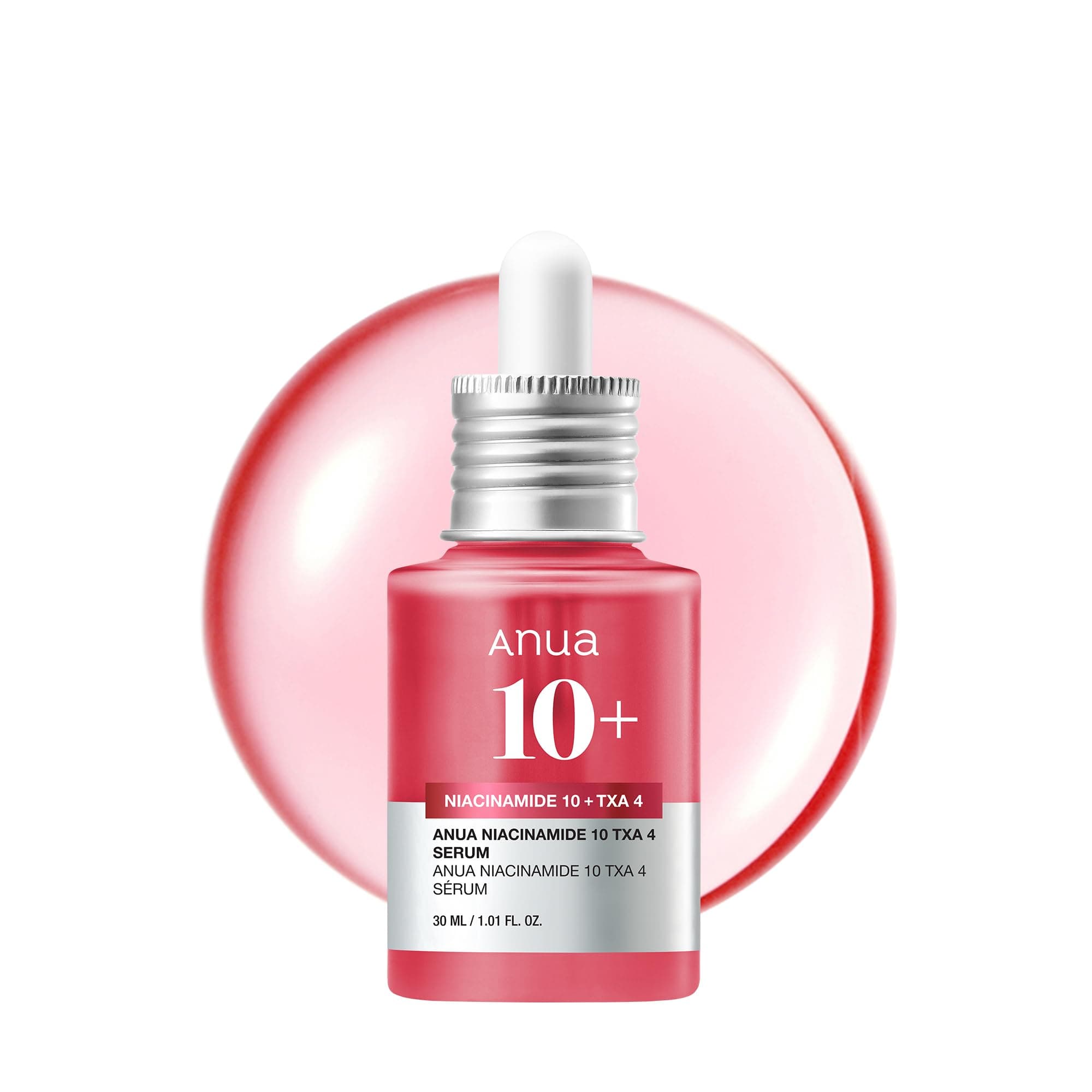 ANUA 10% Niacinamide+ 4% Tranexamic Acid Serum, Ceramide, Hyaluronic Acid, Vitamin B12 natural color, for Sensitive skin, Korean Glass Skin, Fragrance-Free (30ml /1.01 fl.oz.)