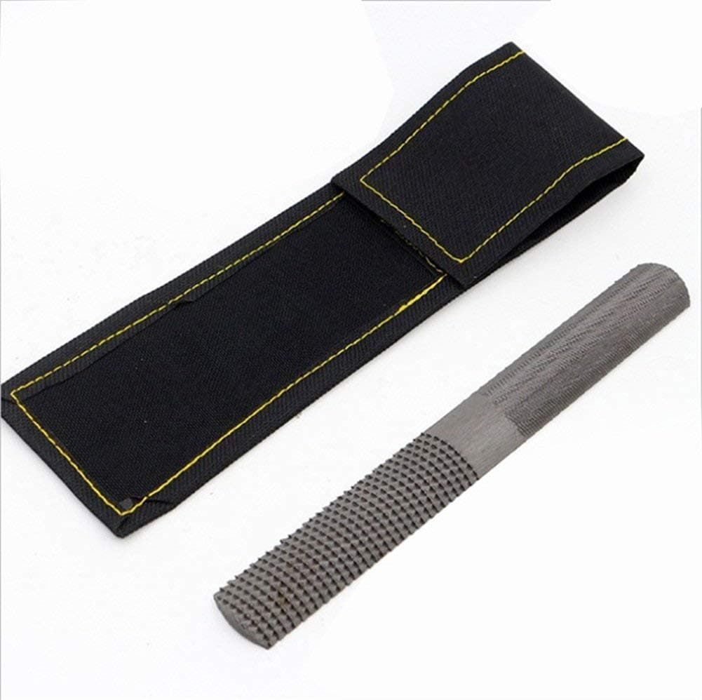 4 Way Rasp File 8 Inch Woodworking Carbon Steel Shoe Rasp DIY Multifunctional Carpentry Rasp Hand Tools Bonus A Black Storage Bag Best Christmas Gift for Carpenter Cobbler Handcraft Maker HRTB05