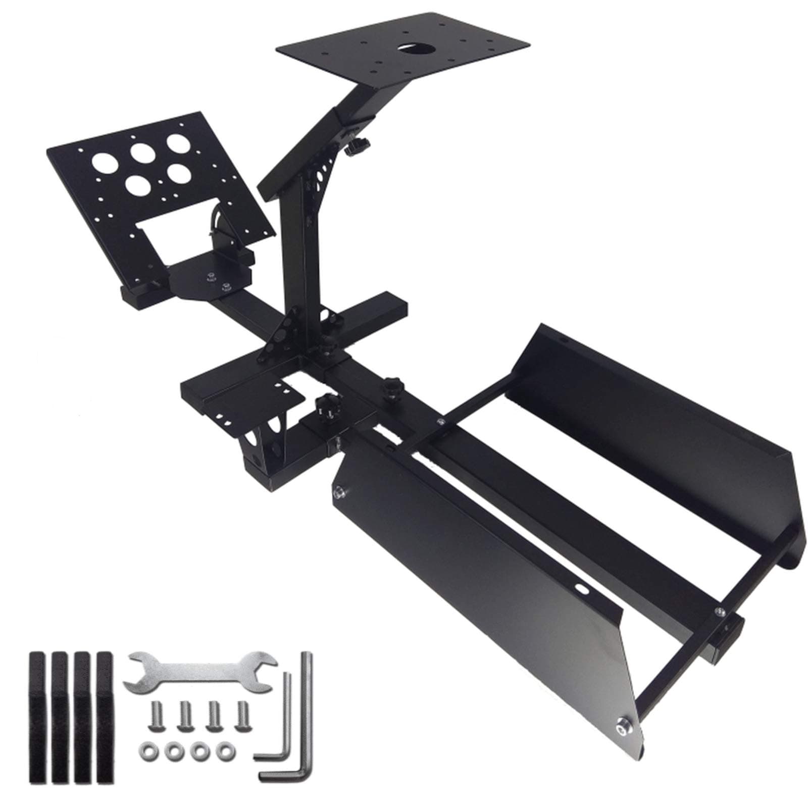 Marada Racing Wheel Stand Simulator Seat Cockpit with Adjustable Wheel Stand Pro Cockpit Racing Simulator Stand .Shifters,Seat and Pedals Not Include