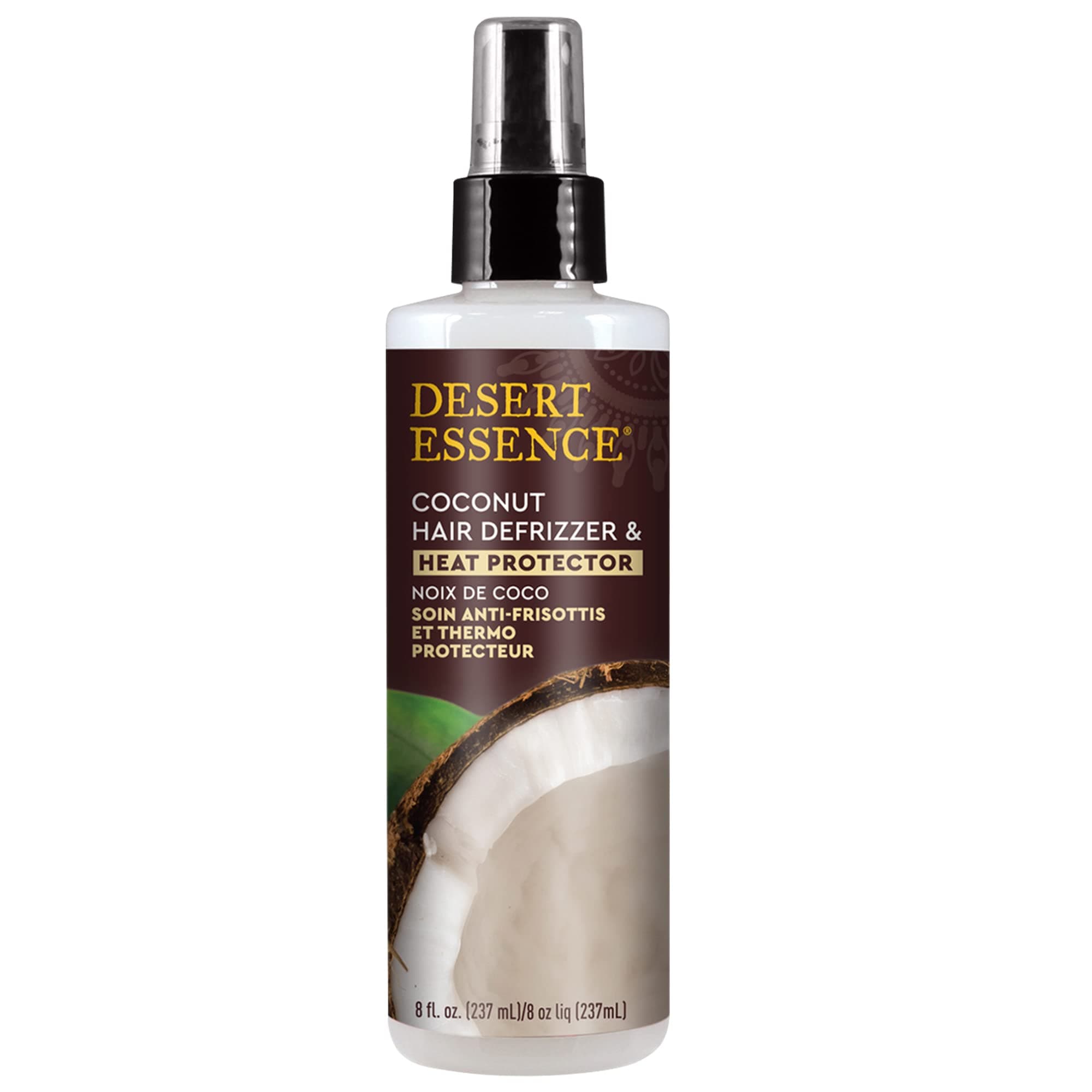 Desert Essence Hair Defrizzer and Heat Protector Coconut - 8.5 fl oz