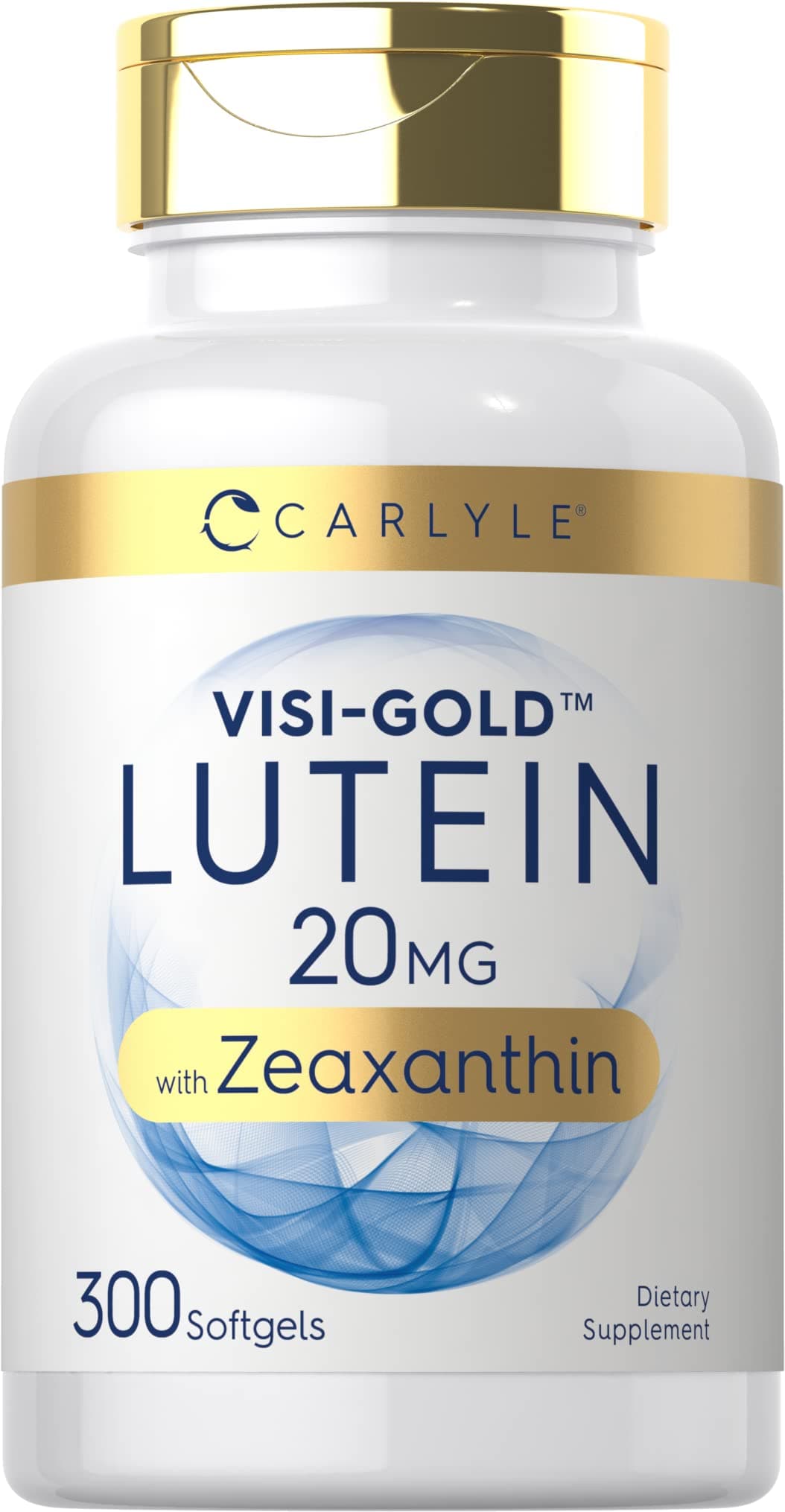 Non-GMO and Gluten-Free Lutein and Zeaxanthin 300 Softgels Eye Health Vitamins Supplement (20mg)
