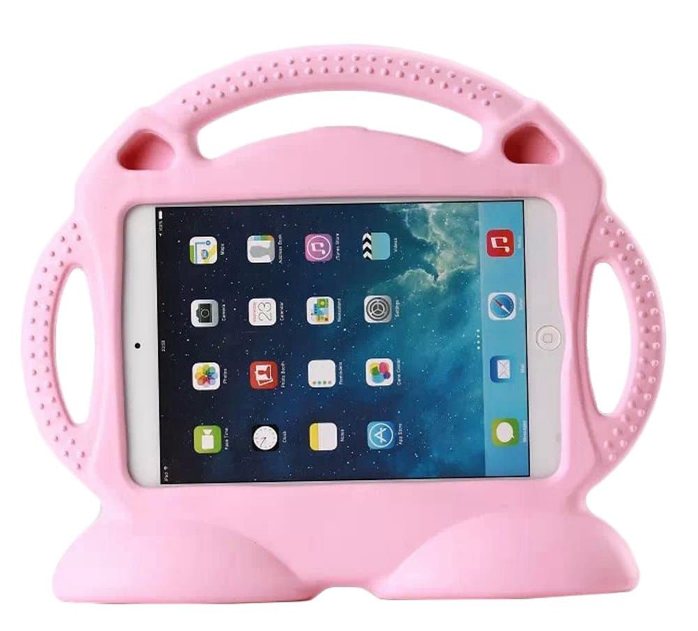 Teckology iPad Air Soft Thick EVA Foam Rubber Carrying Case Kids cute Light Weight Shock Proof Handle Stand Cartoon Cover Skin for Apple iPad 5th Generation /iPad 6th Generation only (Pink)