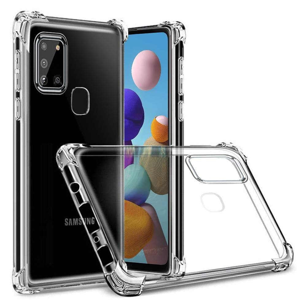 Case For Samsung Galaxy A21s, Crystal Clear Hybrid Material Covers Air Cushion Gel Bumper Technology Full Protection Phone cases for Samsung Galaxy A21s case, Smartphone Cover 6.5 inch