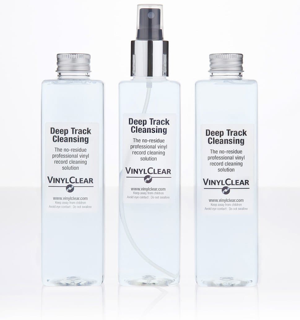 The Professional LP Record Solution - Premium Quality Antistatic Vinyl Record Restoration Cleaner Fluid. 1x250ml Bottle with Atomiser Spray plus 2x250ml refills